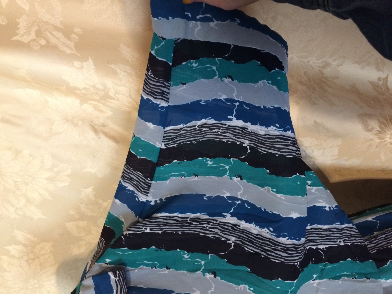 Stylin’ Retro “Perceptions” Striped Sheer Dress++SIZE 14++