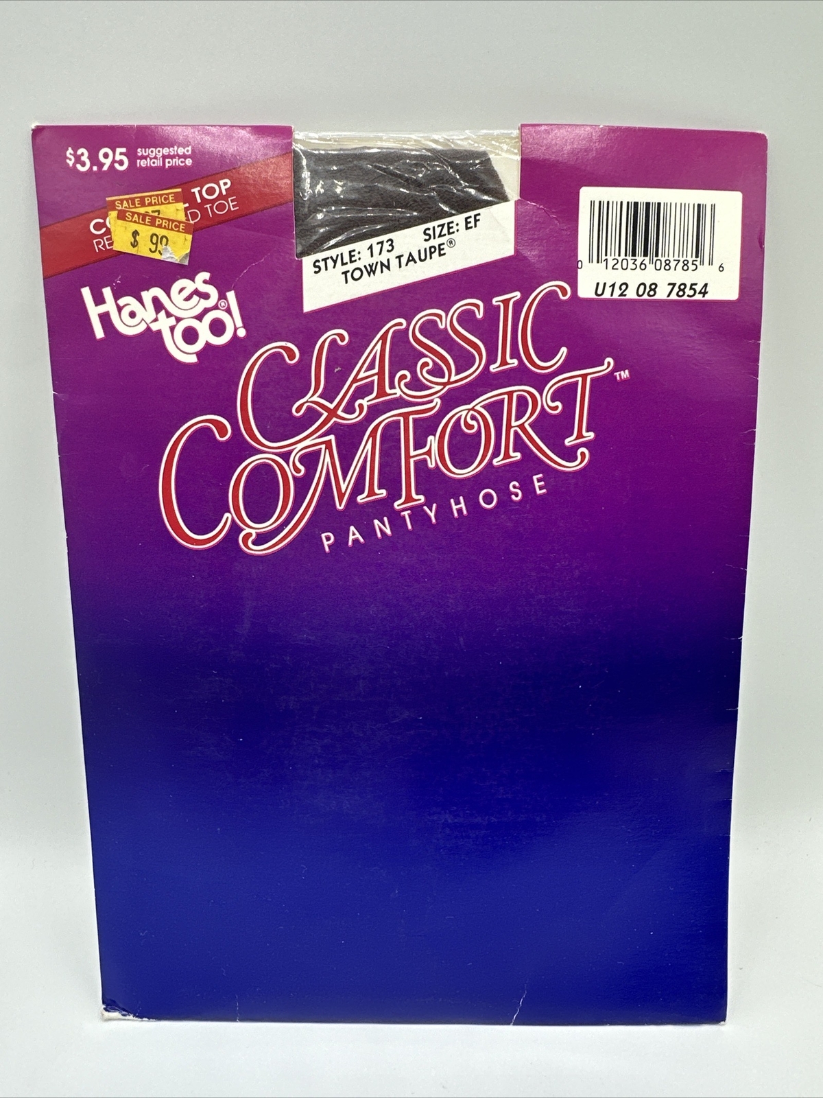 Hanes too Classic Comfort Pantyhose Womens EF Town Taupe Control Top VTG 1990