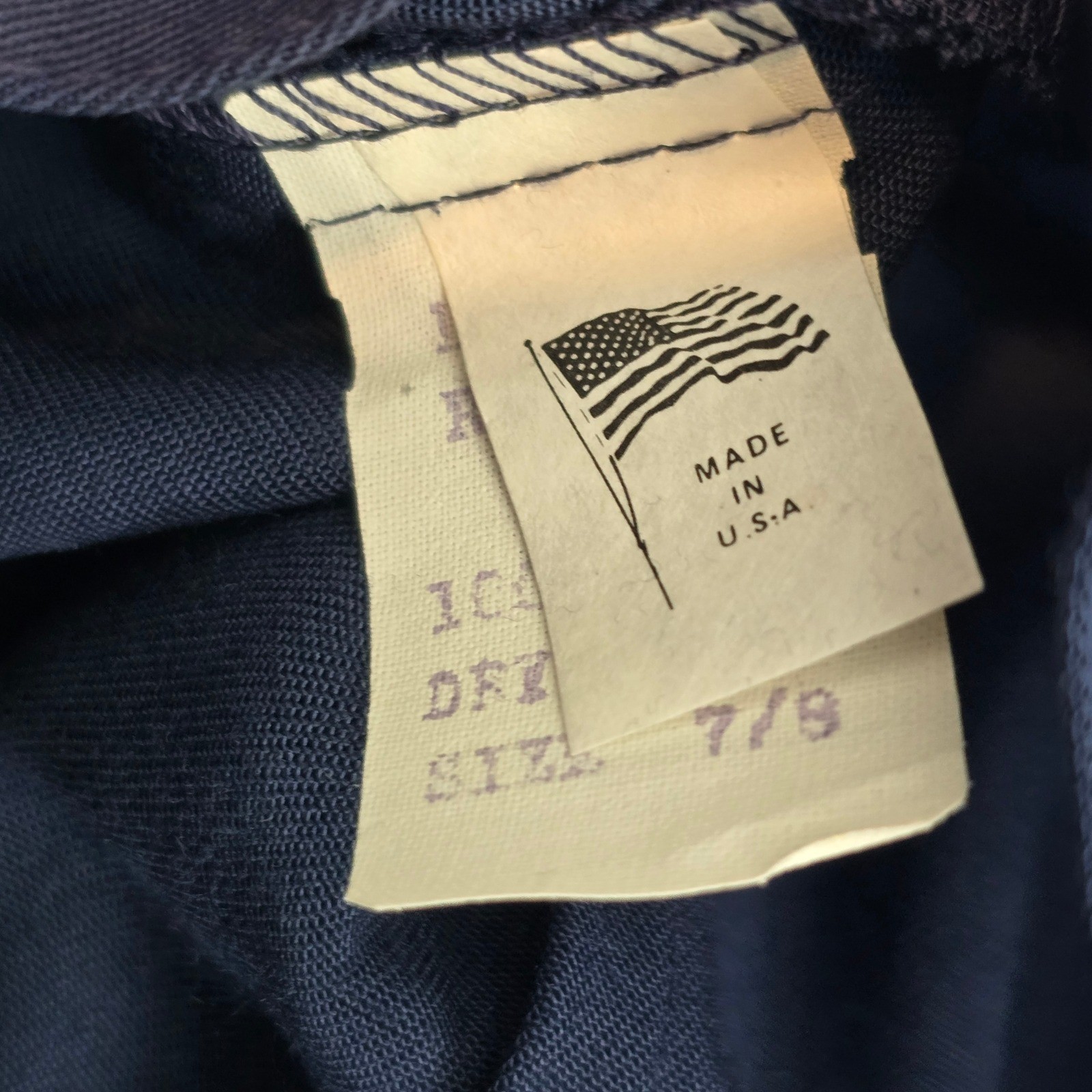 VTG Autograph American Clothing Pleated Trousers Navy Blue High Waisted 7/8 NWT