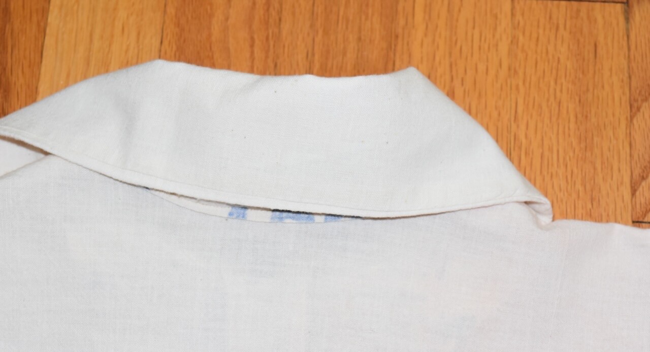 VTG Feed Sack Chicken Tunic Pullover Shirt Grain Sugar Bag Hippie Cottagecore OS