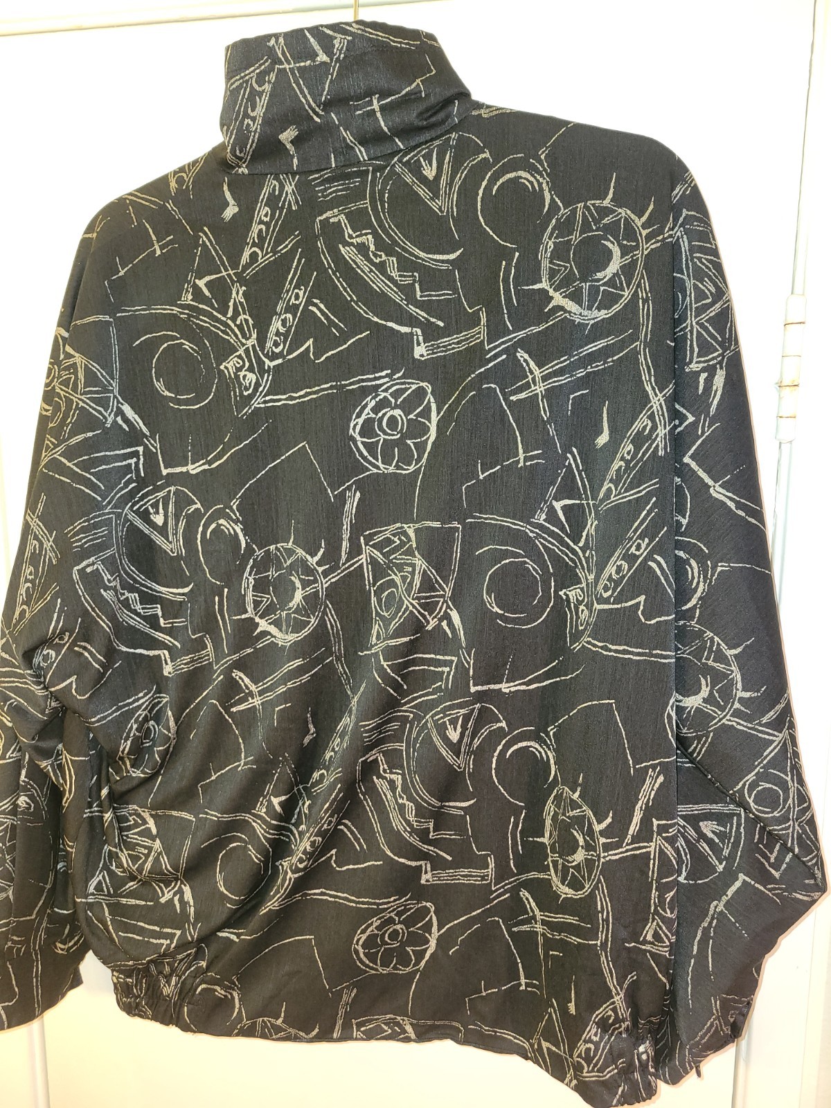 Vintage 1990s, Jacket, Women’s, Medium, Black and Gold Details