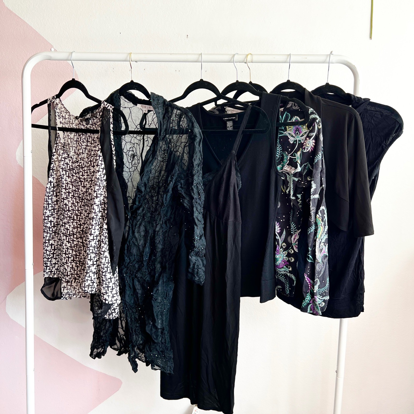 Vintage Goth Clothing Lot Bundle 7pc Size Medium