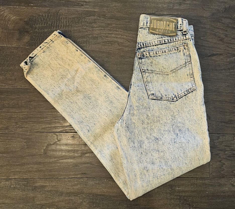 Jordache Basics Women High Rise Acid Wash Jeans Vintage EXCELLENT 9503-J Size 9