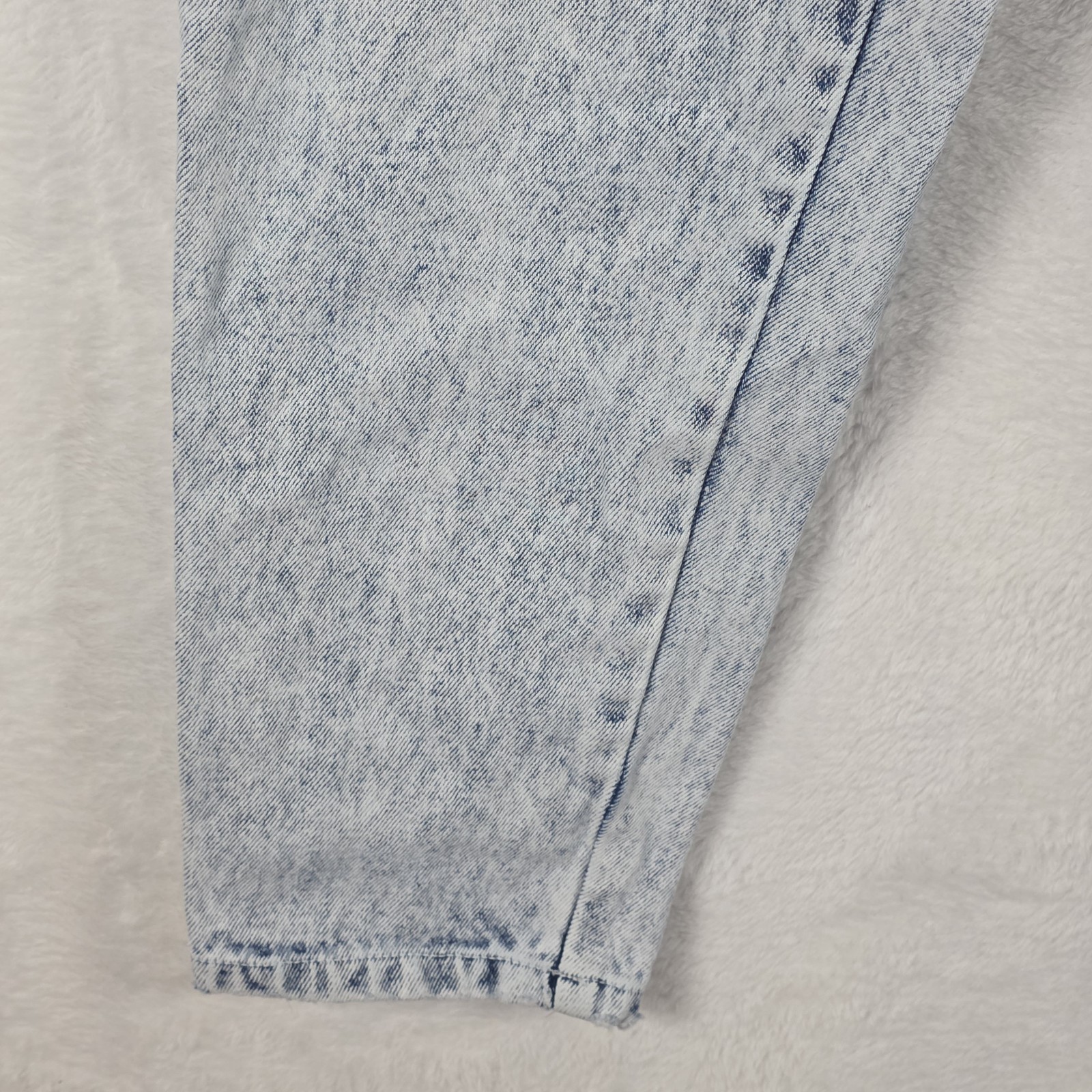 Vintage 80s STEFANO High-Waisted Stretch Acid Wash Skinny Mom Jeans, Size 8