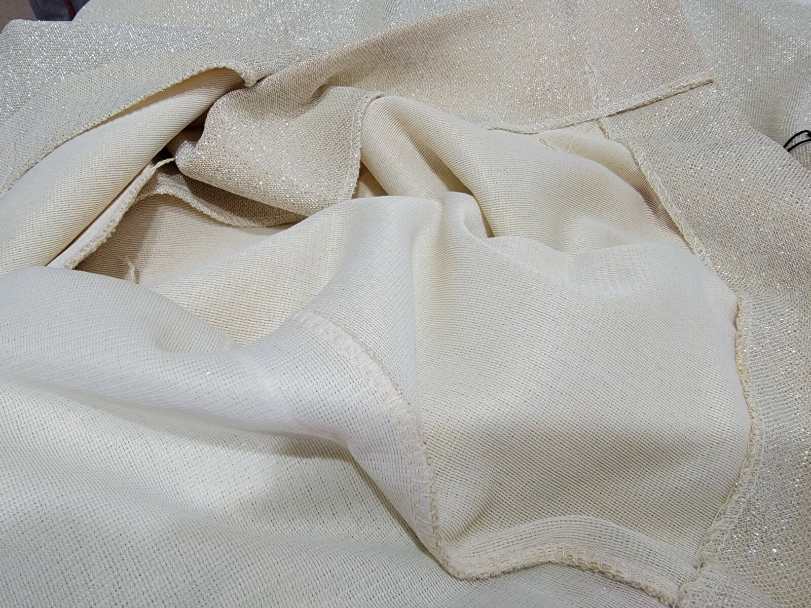 VINTAGE FLOBERT BUTTON FRONT WITH SIDE POCKETS BEIGE METALLIC DRESS SIZE 8 TAGS