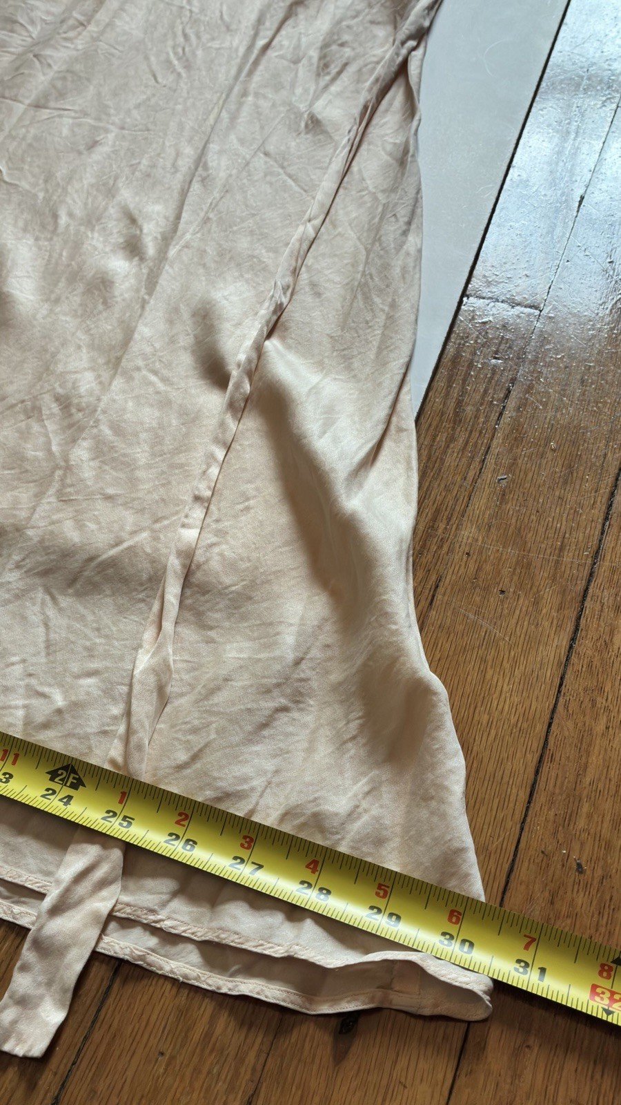 Antique 1920S/30’s Silk Lounge Gown Puff Sleeves Bias Cut Silhouette Small