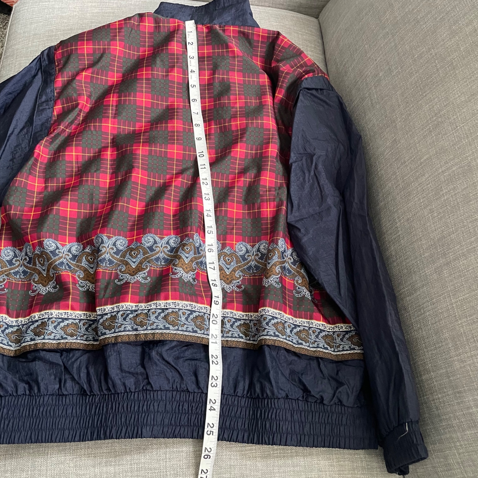 Vintage Westbound Sport Printed Full Zip Nylon Windbreaker Women’s Size Medium