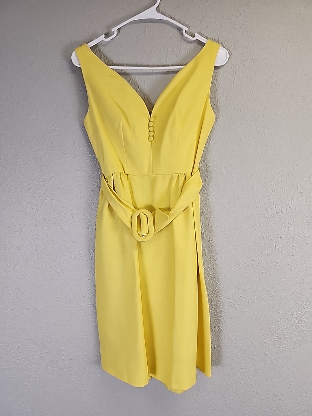 VTG 50’s/60’s ILGWU Lorrie Deb Yellow Belted Dress SZ 9