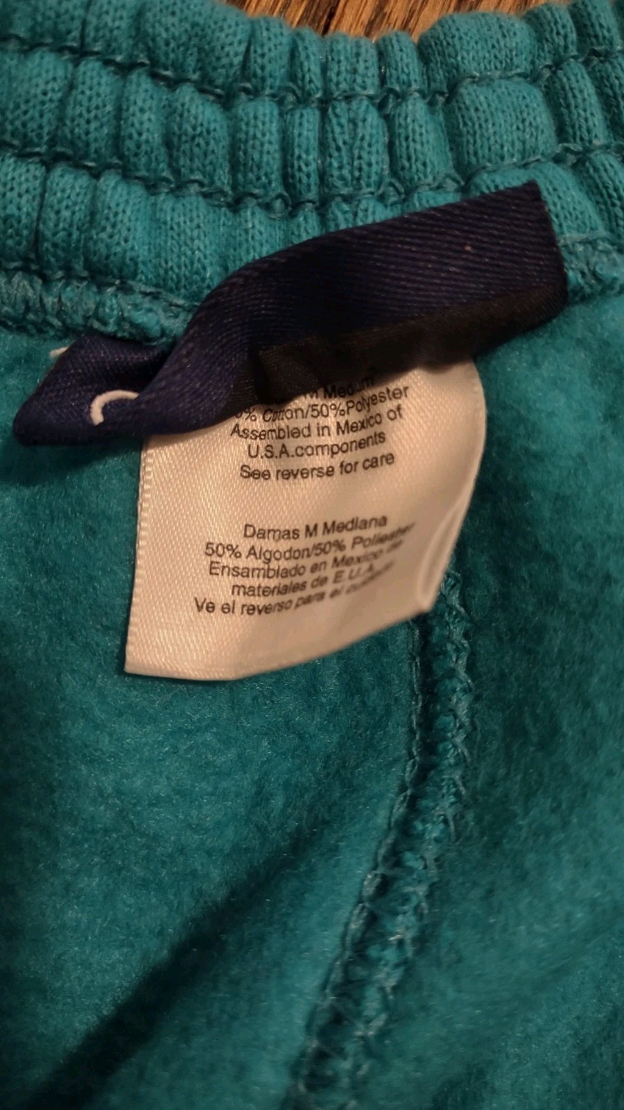 Vintage Catalina Women Teal Blue Mock Neck Sweatshirt & Sweatpants Set Medium
