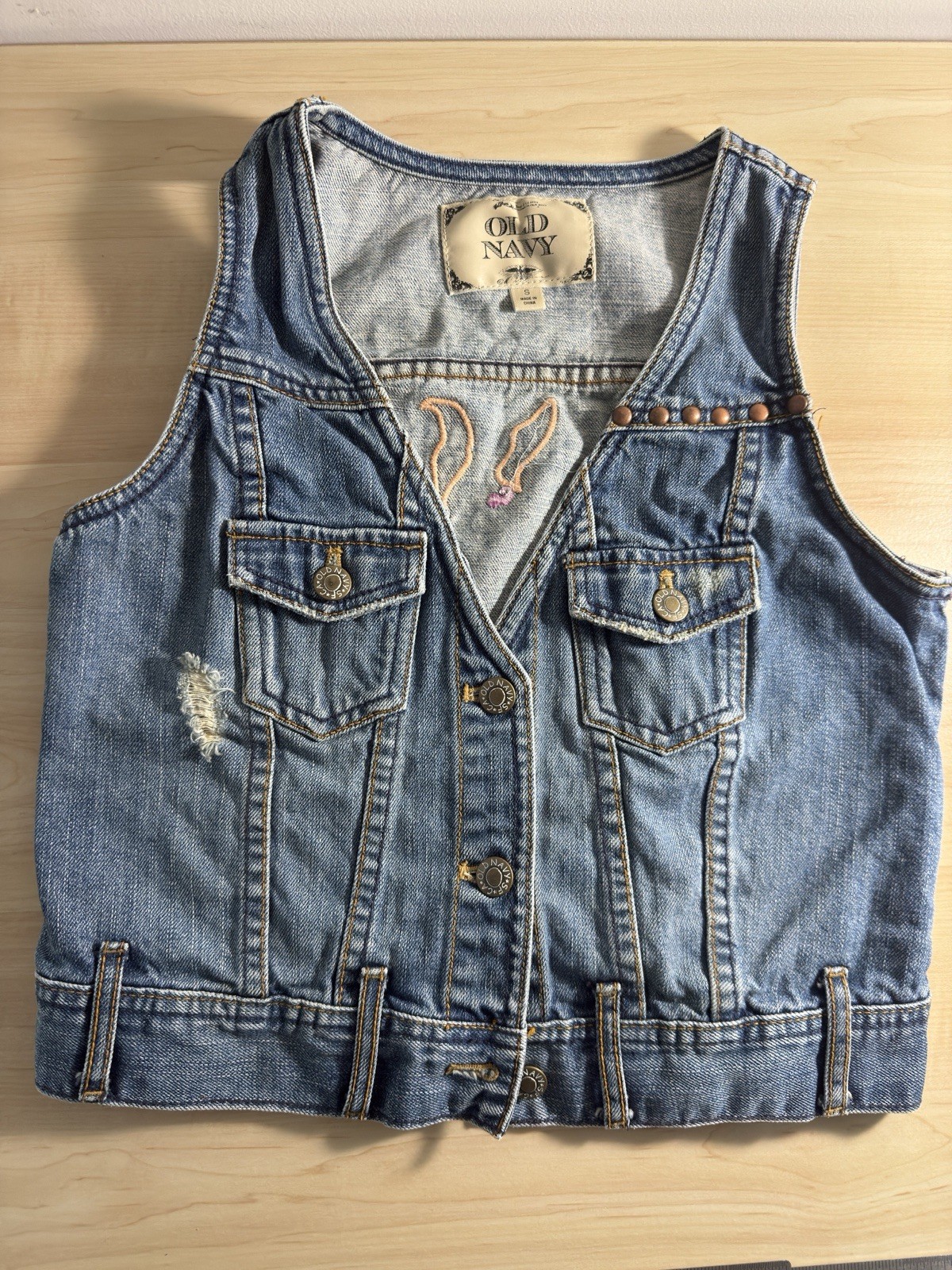 Vintage Denim Vest, Special Edition by Old Navy, Women’s Sz S
