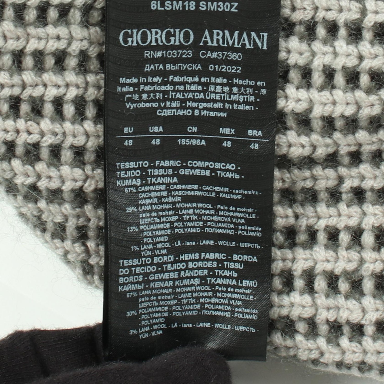 Giorgio Armani Cashmere Mohair Knitwear – DUTY FREE