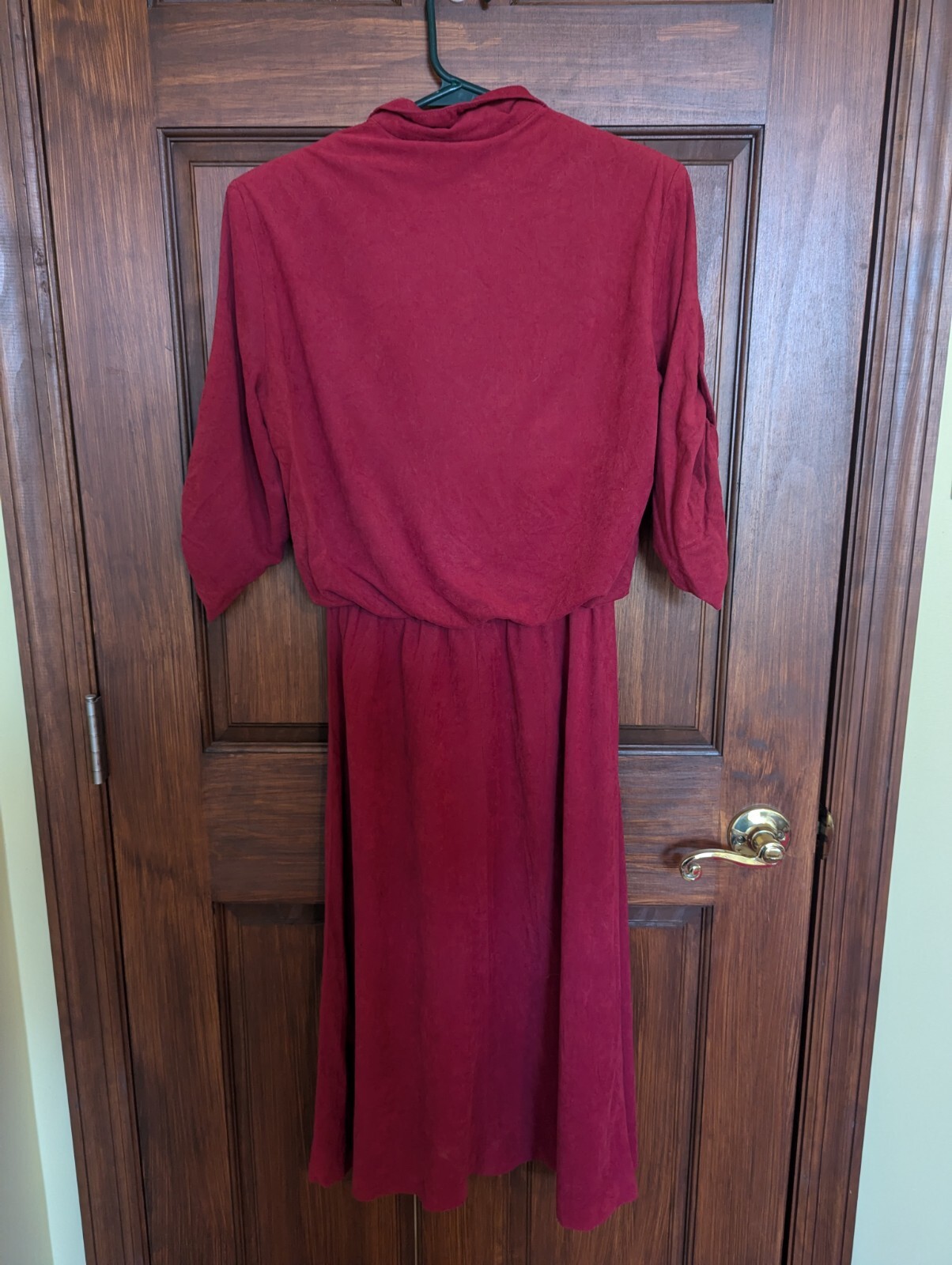 Vintage 70’s 80’s Jody T Of California Red Brushed Cotton Casual Dress Size XS