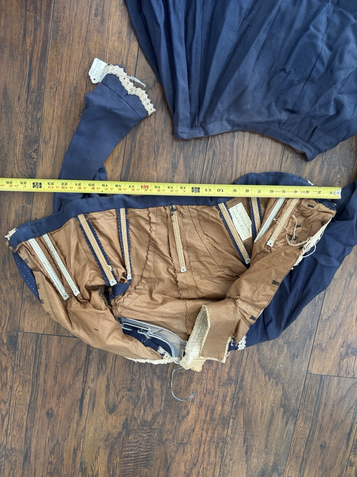 Victorian Heavy Blue Winter Walking Suit