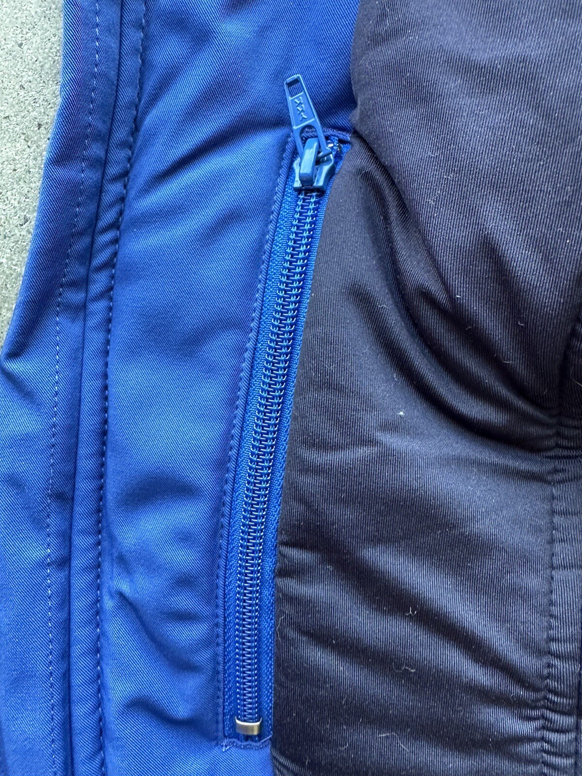 Vintage Eddie Bauer Blue Nylon Blend Insulated Soft Shell Hooded Jacket Size S