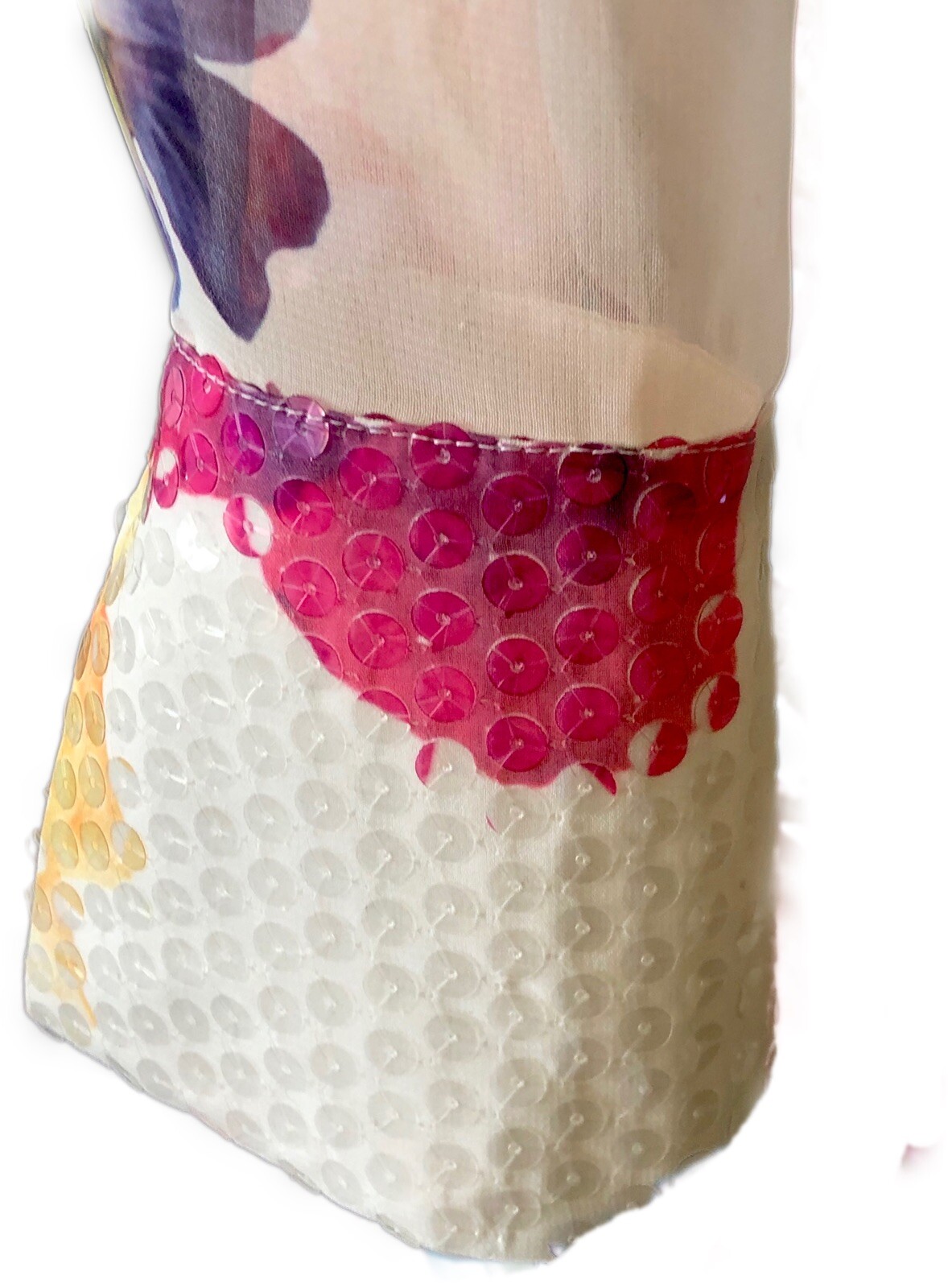 Vintage ESCADA Floral Chiffon 3 PC Ensemble w Sequins SZ 34 US S/M – NWOT