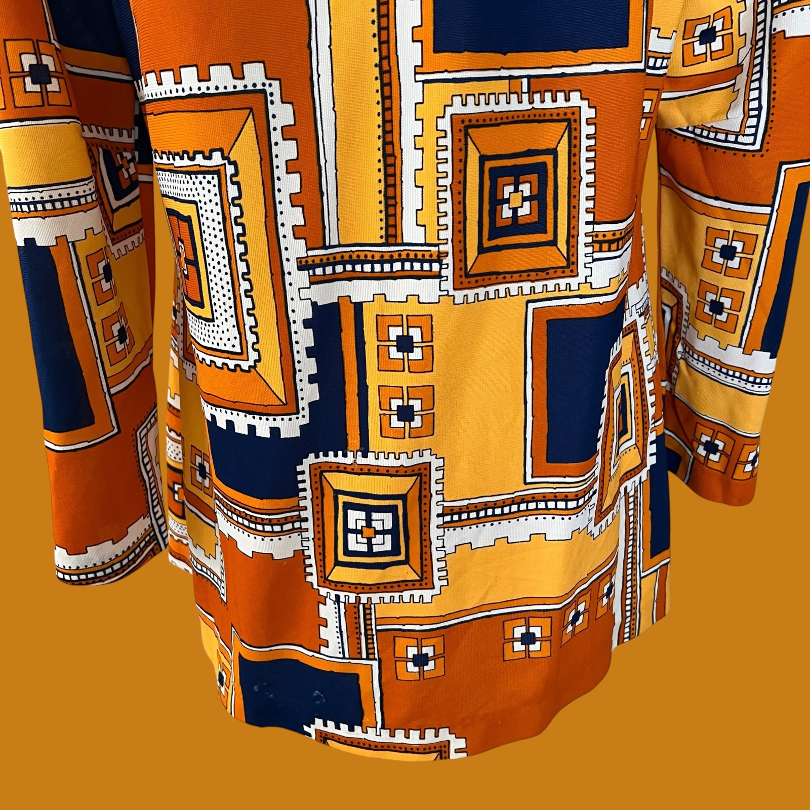 Vintage 60s Psychedelic Tunic: Pykettes, Mod, Geometric
