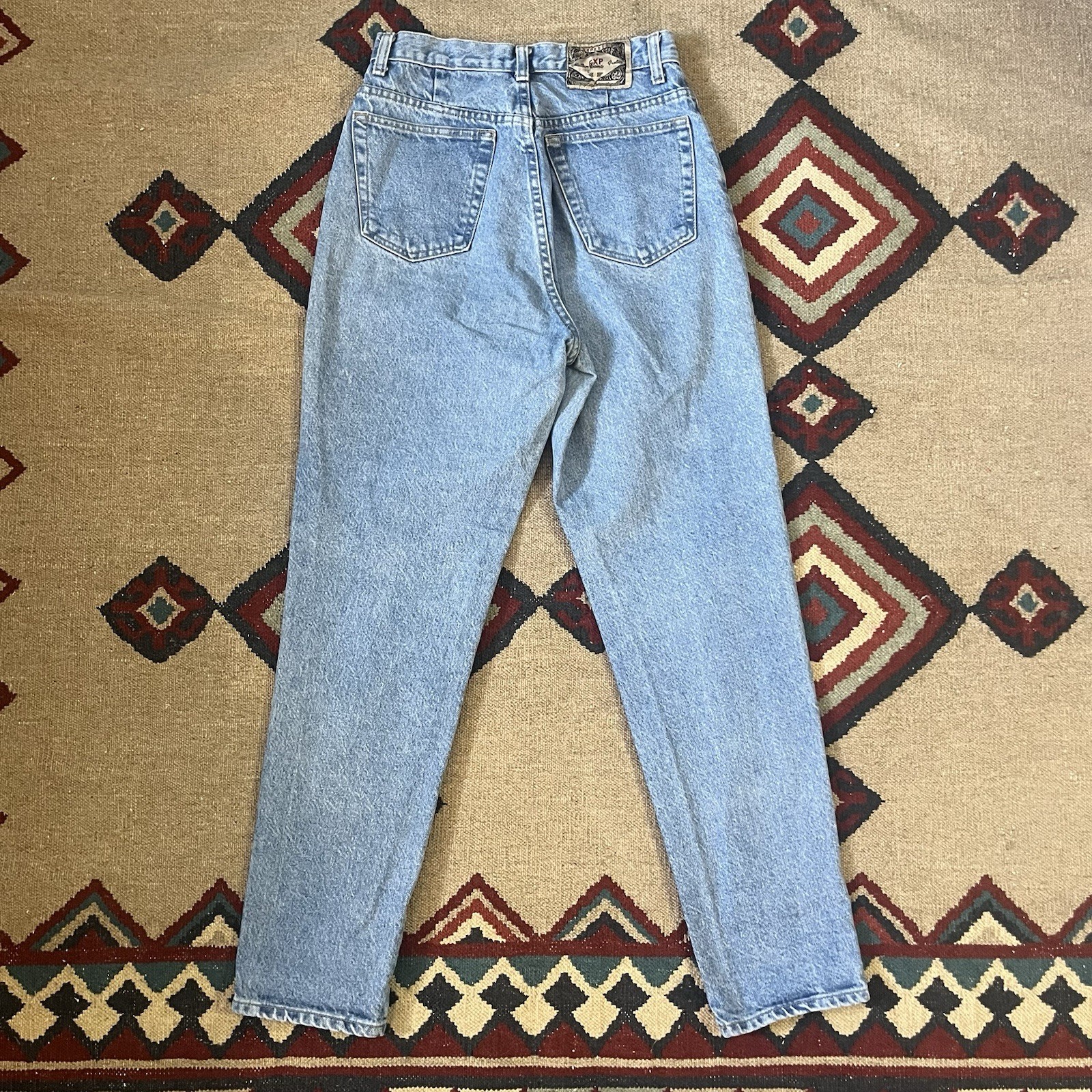 Vintage 90s Express Jeans Womens Size 9/10 USA Made 27×30 Mom Blue Tapered