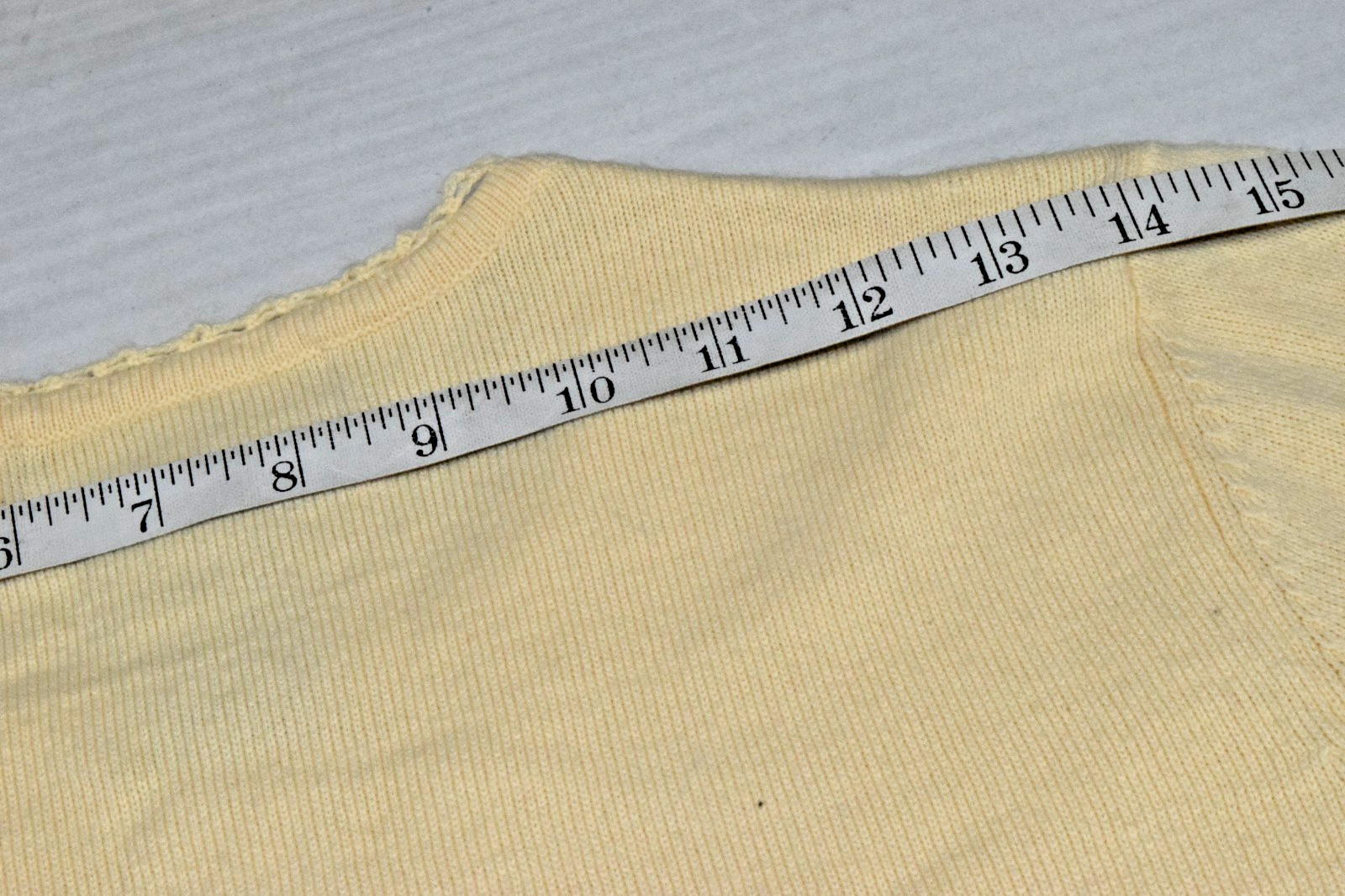 Vintage 2-Fer Sweater Sag Harbor Size M Y2K Lemon Custard Built in Cami Cardigan