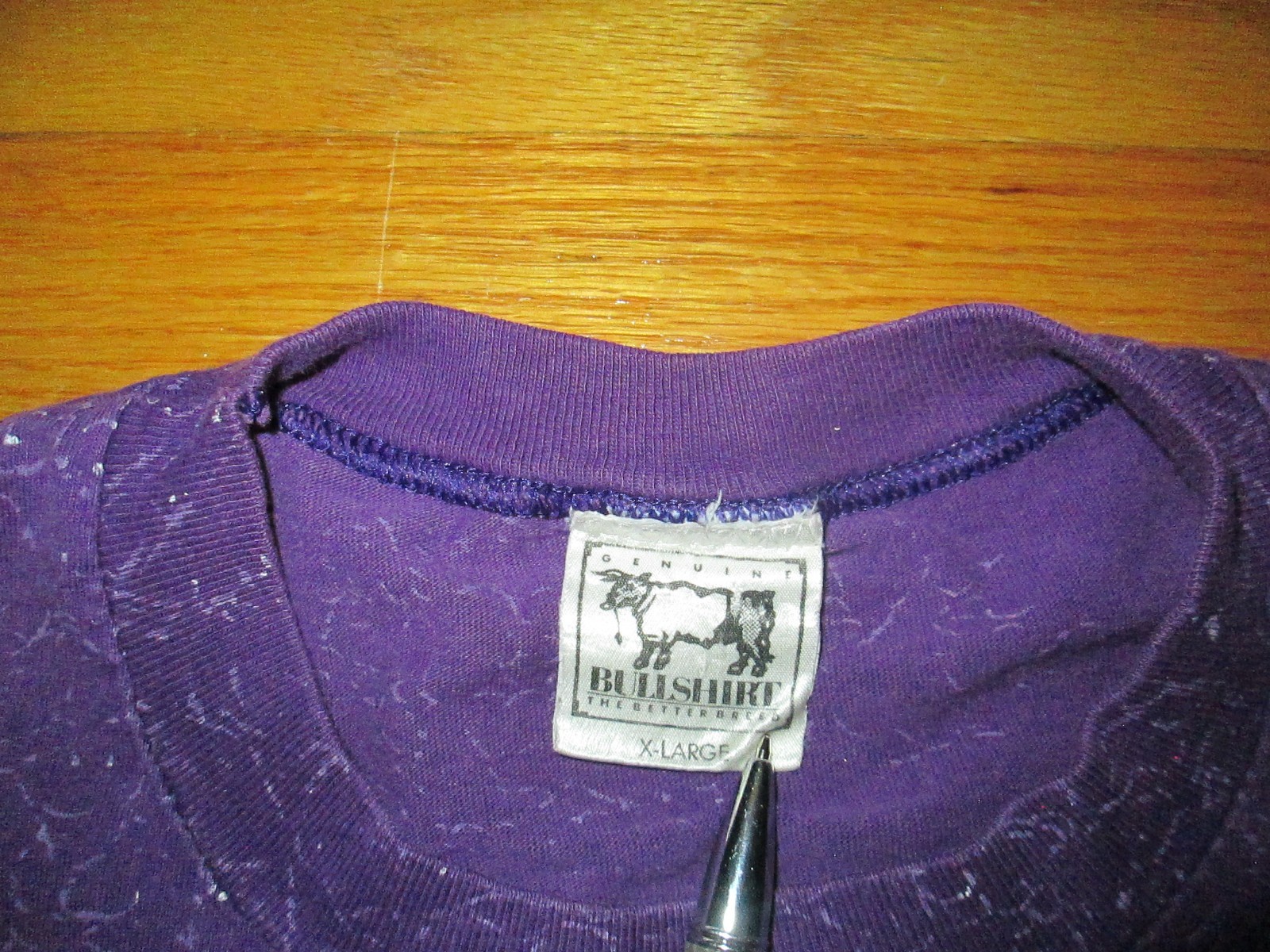 1980s 90s Vtg BULLSHIRT better breed Elko Nevada Single Stitch Marble t shirt L
