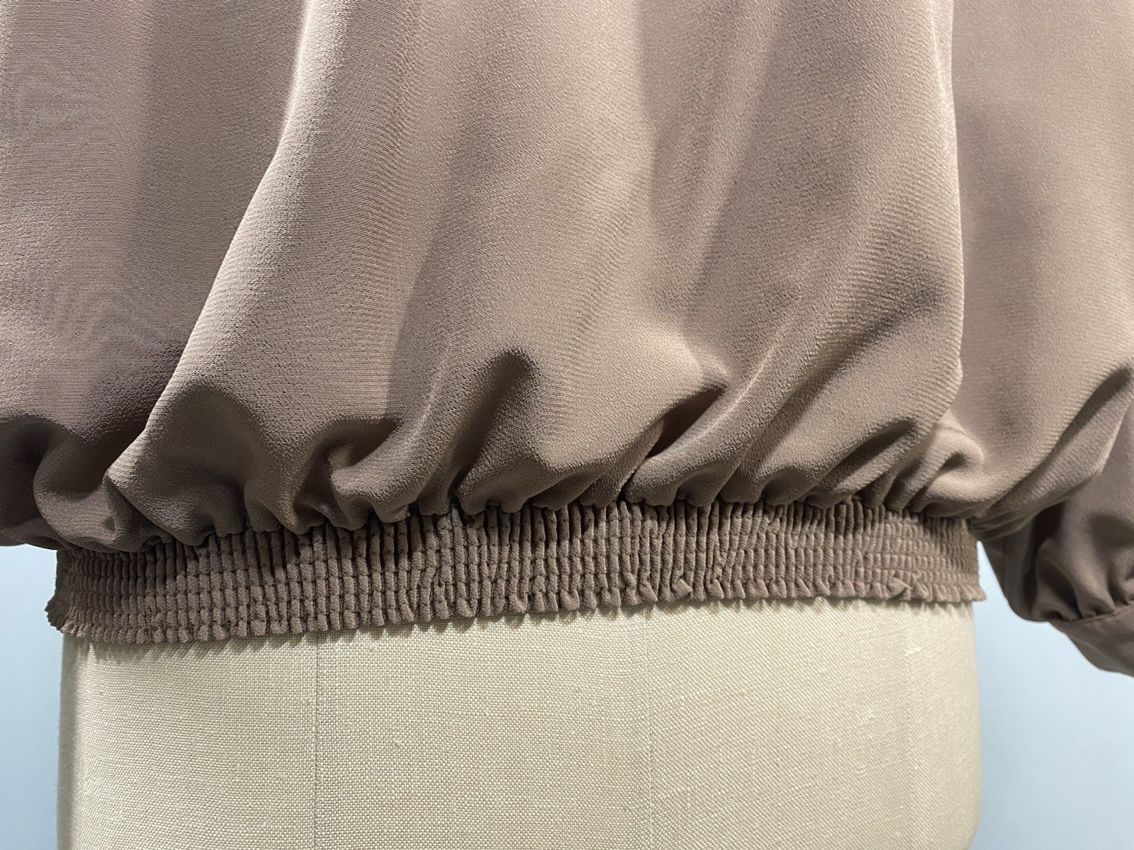 Vintage Blouse SIZE 22W PLUS WOMEN’S beige tan DARUE DRAPERS & DAMONS 80s 90s