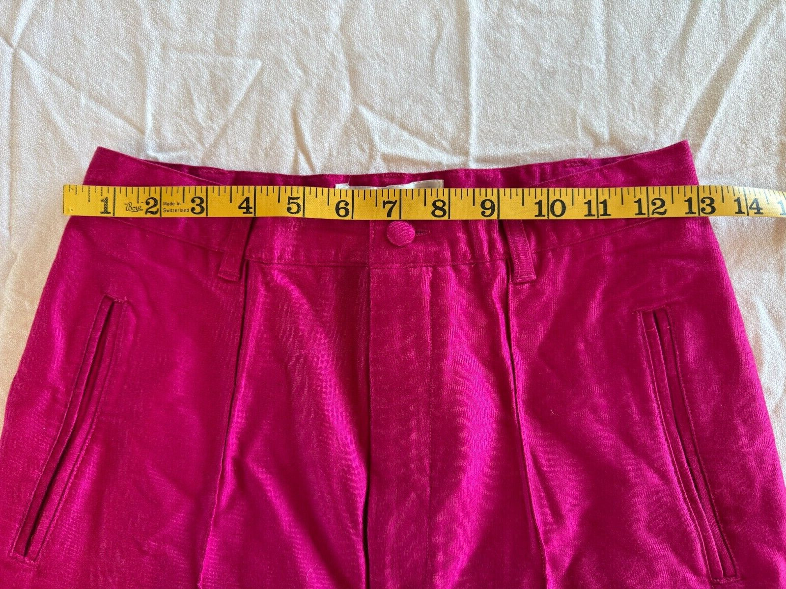 The Limited Vintage 80s Stirrup Pants Bright Pink Rayon Blend Spandex Stretch 10