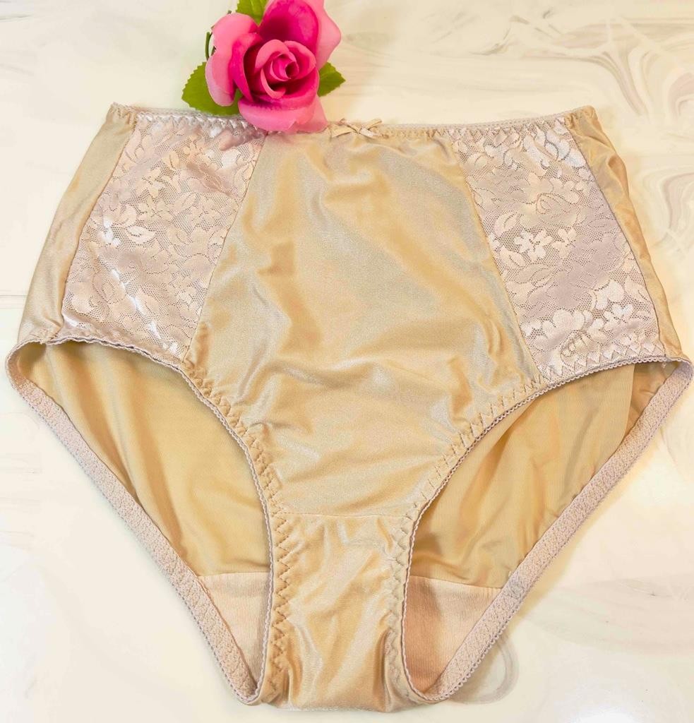 BALI Vintage Second Skin Glossy WET LOOK Brief Panties Panty sz- L/7