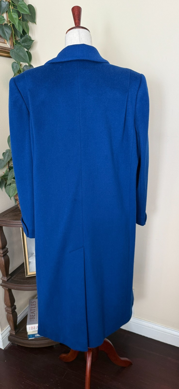 Vintage Alorna by Forstmann Cobalt Blue Wool Coat Petite Gorgeous Lining