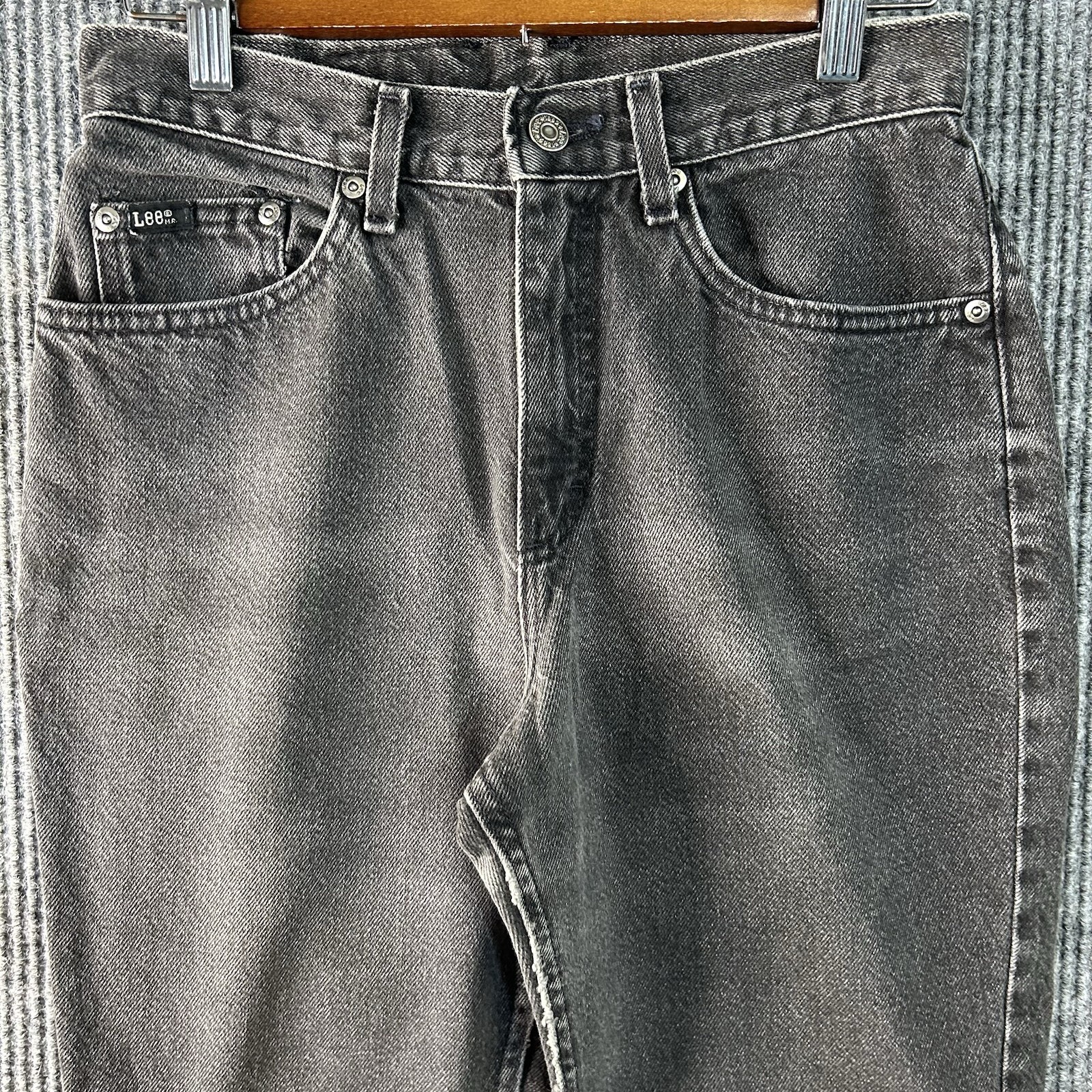 Vintage Lee Jeans Womens 8 Petite Black Made In USA