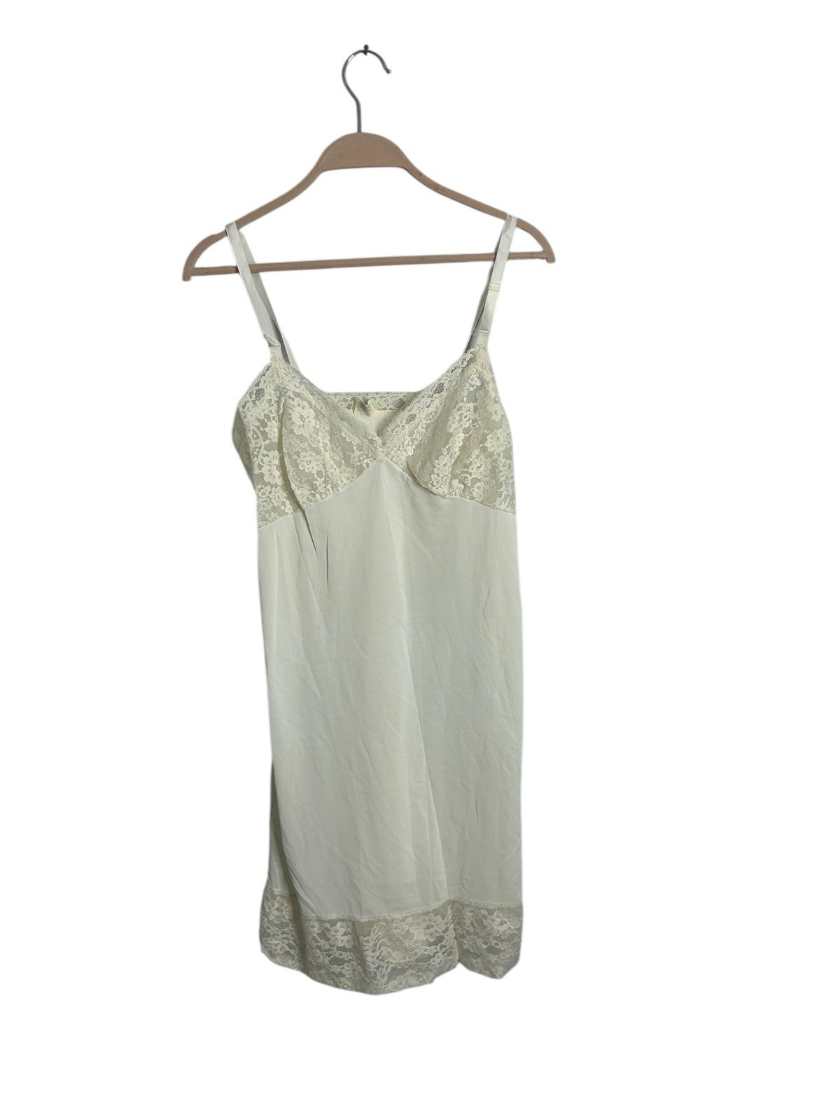 Vintage Aristocraft By Superior Ivory Average Size 34 Lingerie, Slip 70s