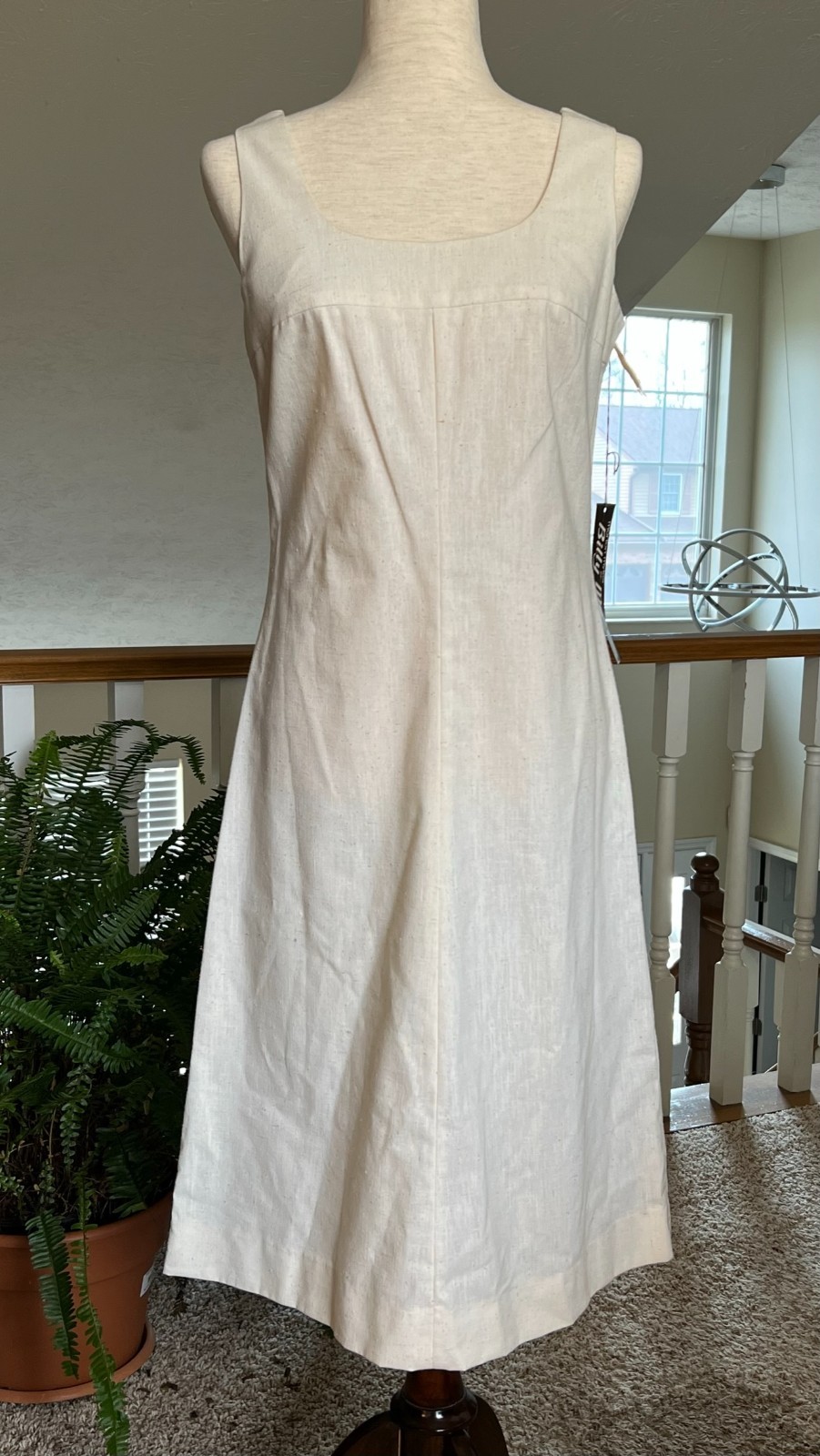 Vintage 1960s NWT Morton Myles for Billy Marks Apron Dress Sleeveless Size Small