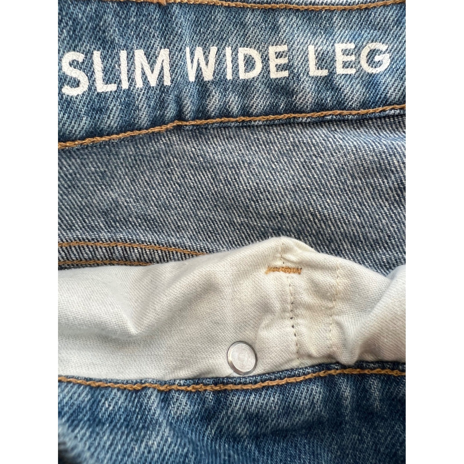 J.Crew Slim Wide Leg 2 Tone Retro Style Raw Hem Jeans Size 29