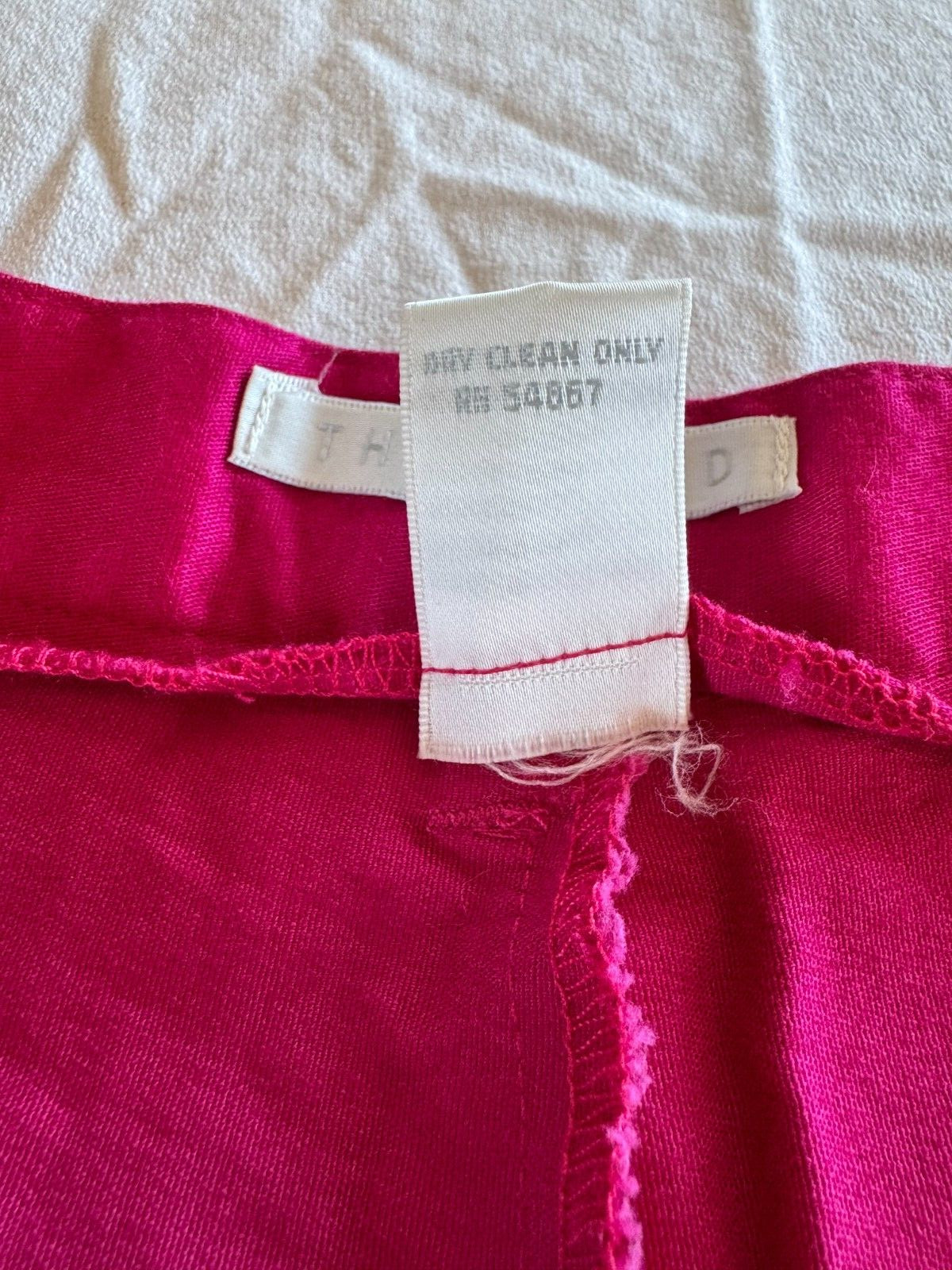 The Limited Vintage 80s Stirrup Pants Bright Pink Rayon Blend Spandex Stretch 10
