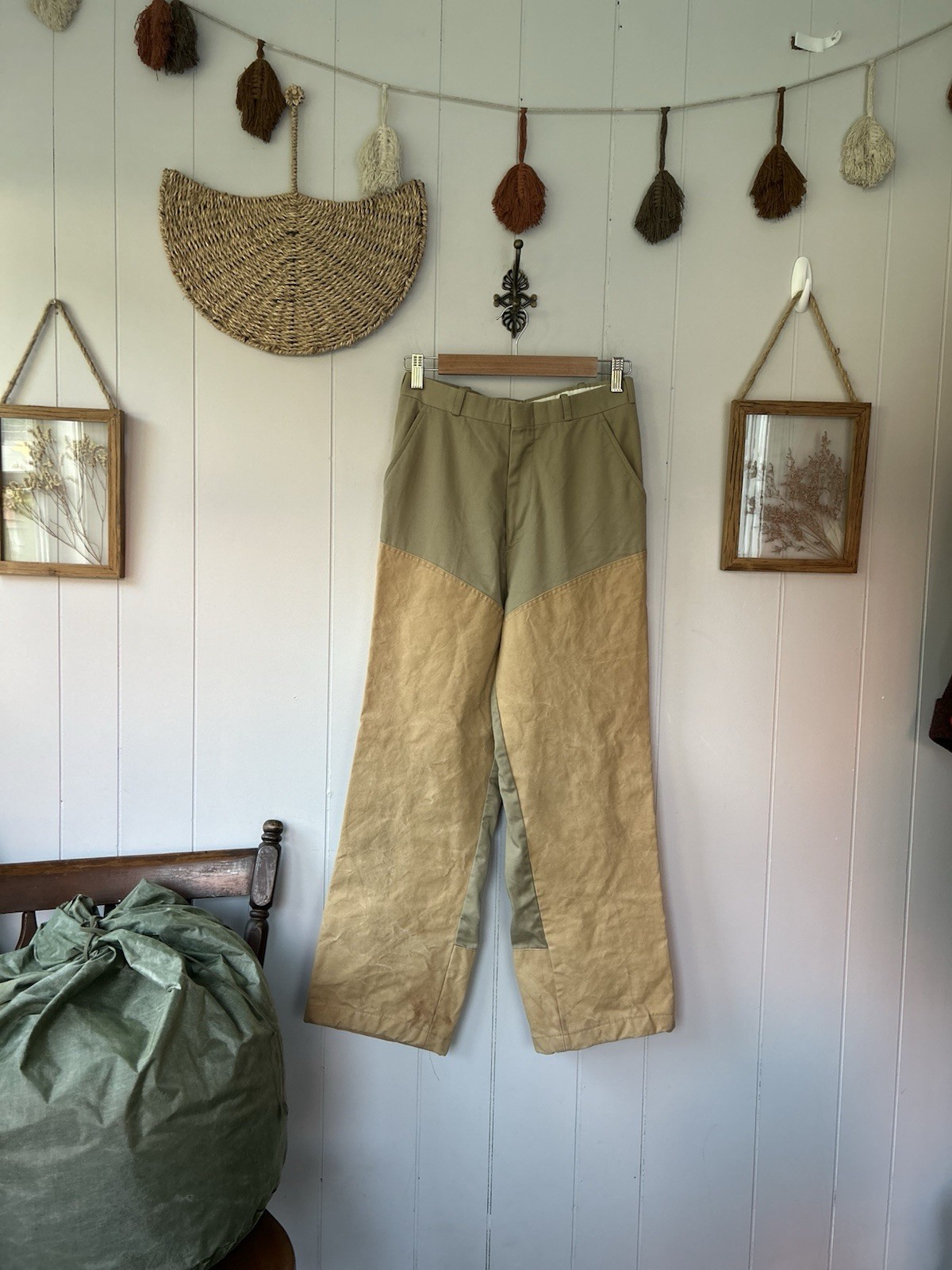Vtg 60s Stafford’s Upland Hunting Brush Pants Canvas Two-Tone Size 10 Gorpcore