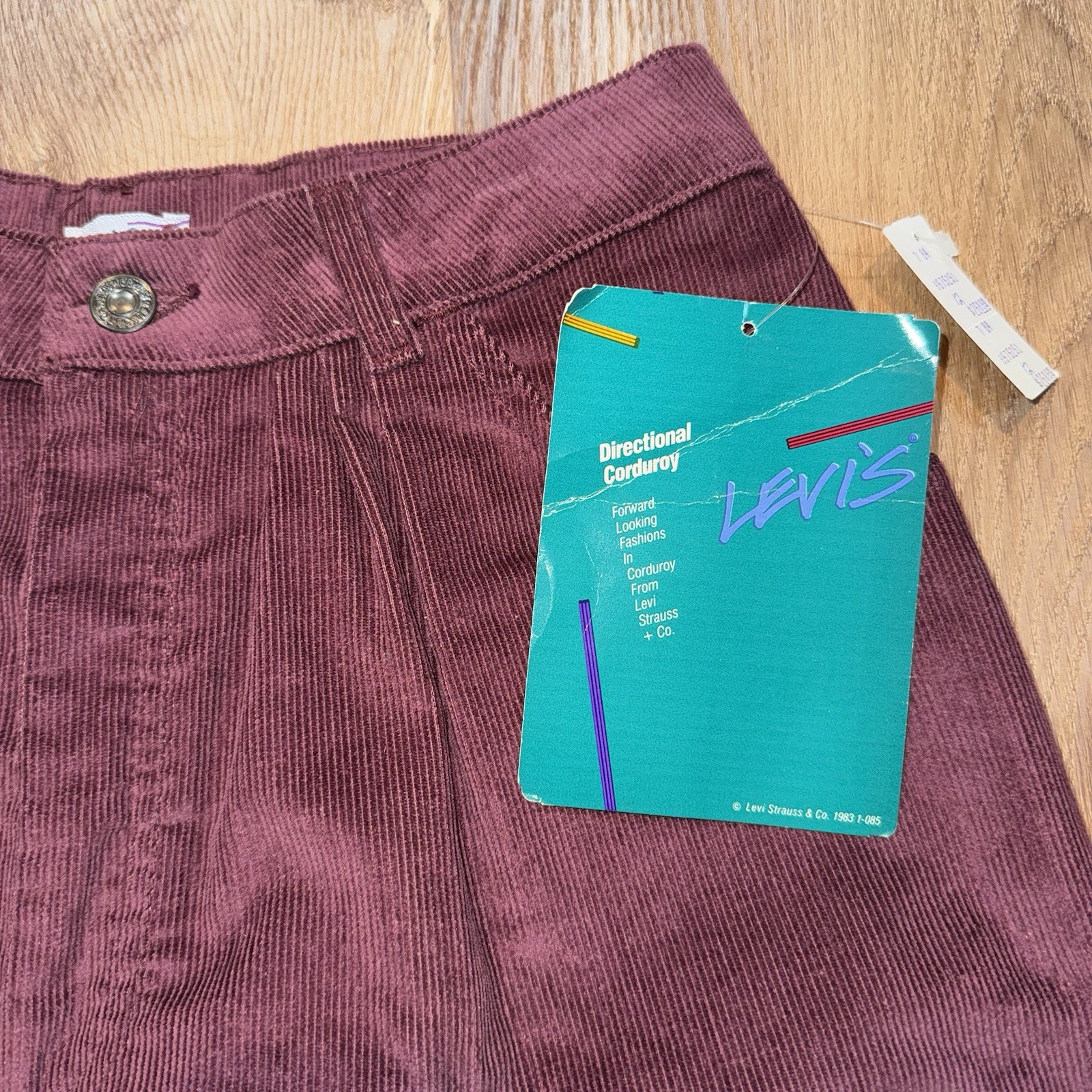 Vtg Levis Corduroy Pants Womens 12 Levi’s Directional Cord 80s Deadstock NOS