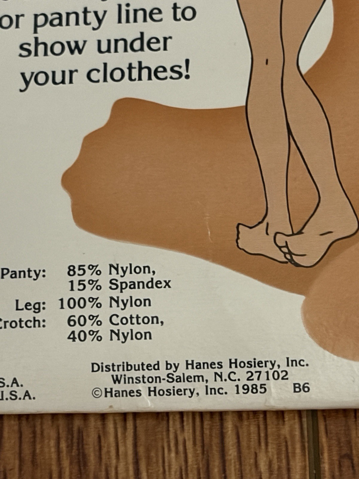 Vintage Hanes Slenderalls Underalls Pantyhose Queen 330-X Beige NOS USA