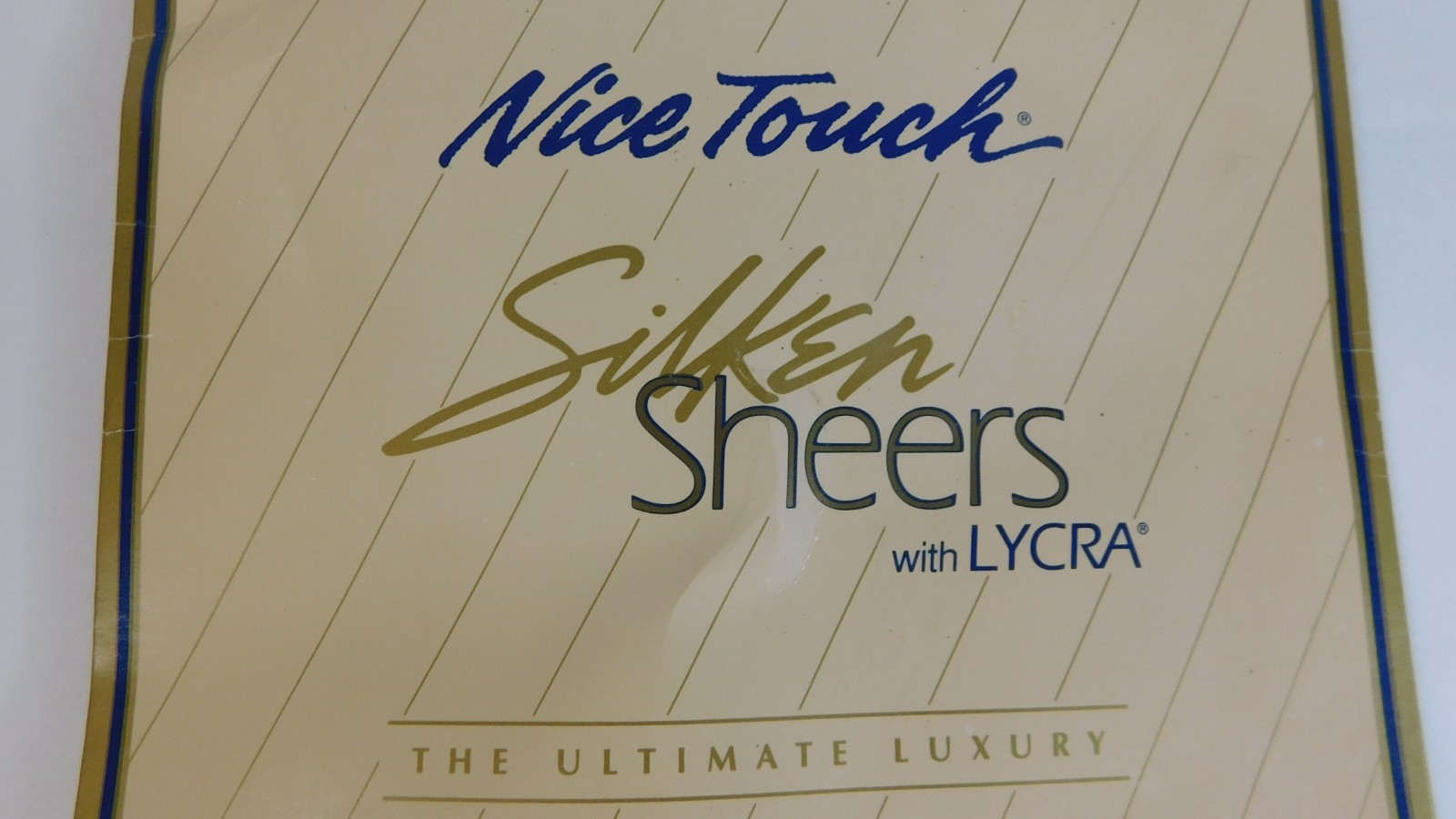 Nice Touch Silken Sheers Full Figure TALL Black 20 Denier Lycra Pantyhose NOS