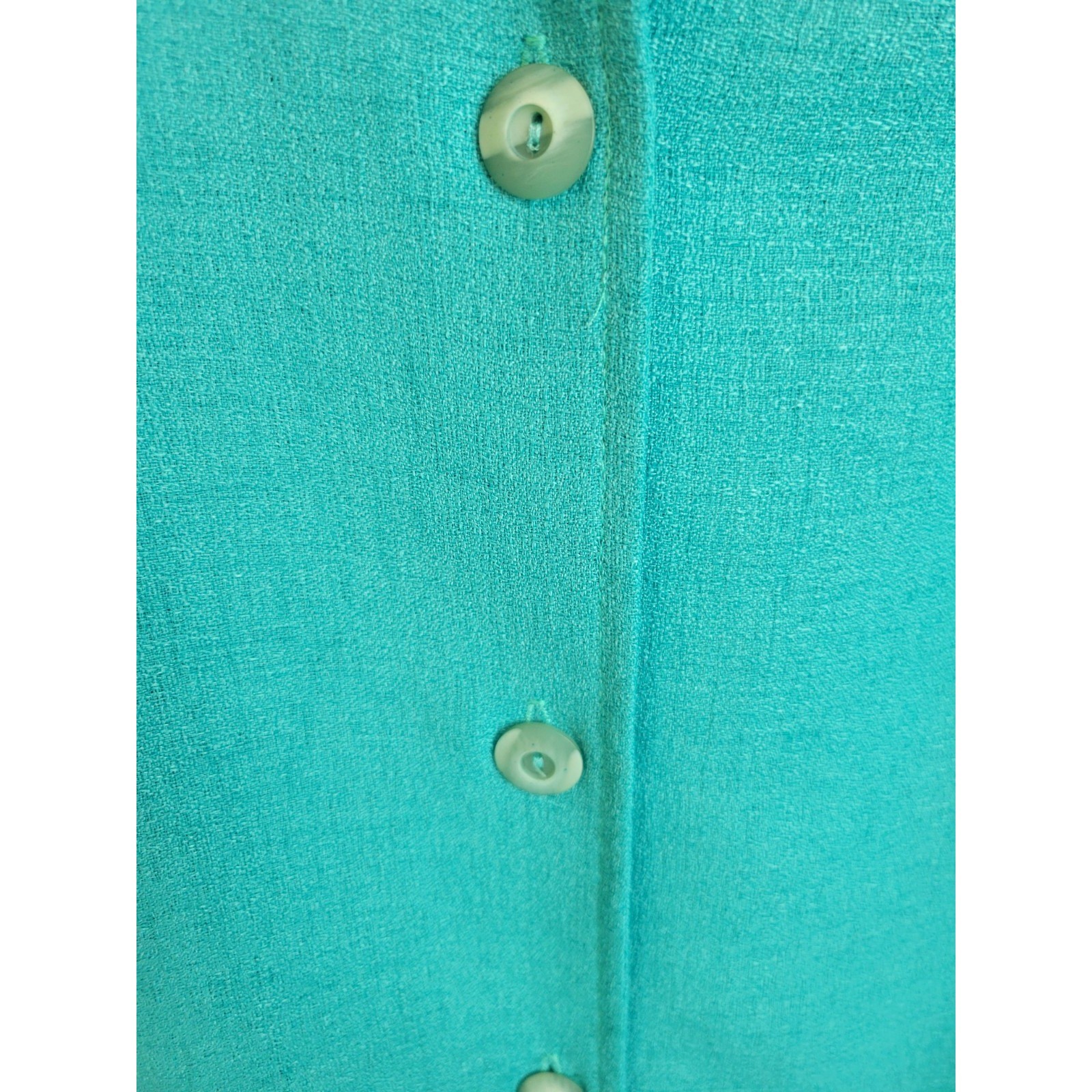 Nancy Michaels Dress Suit Set Vintage 90s Career Professional Teal Green Size 14