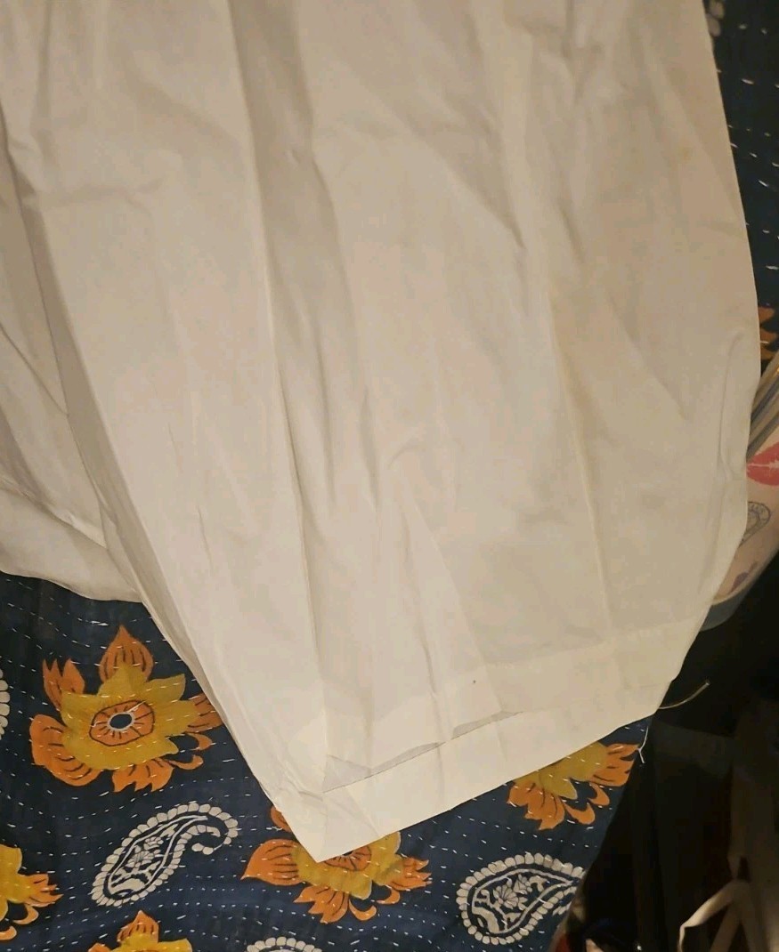 Antique Edwardian Split Drawers Bloomers – White Cotton Lingerie Pants 29 Inch W