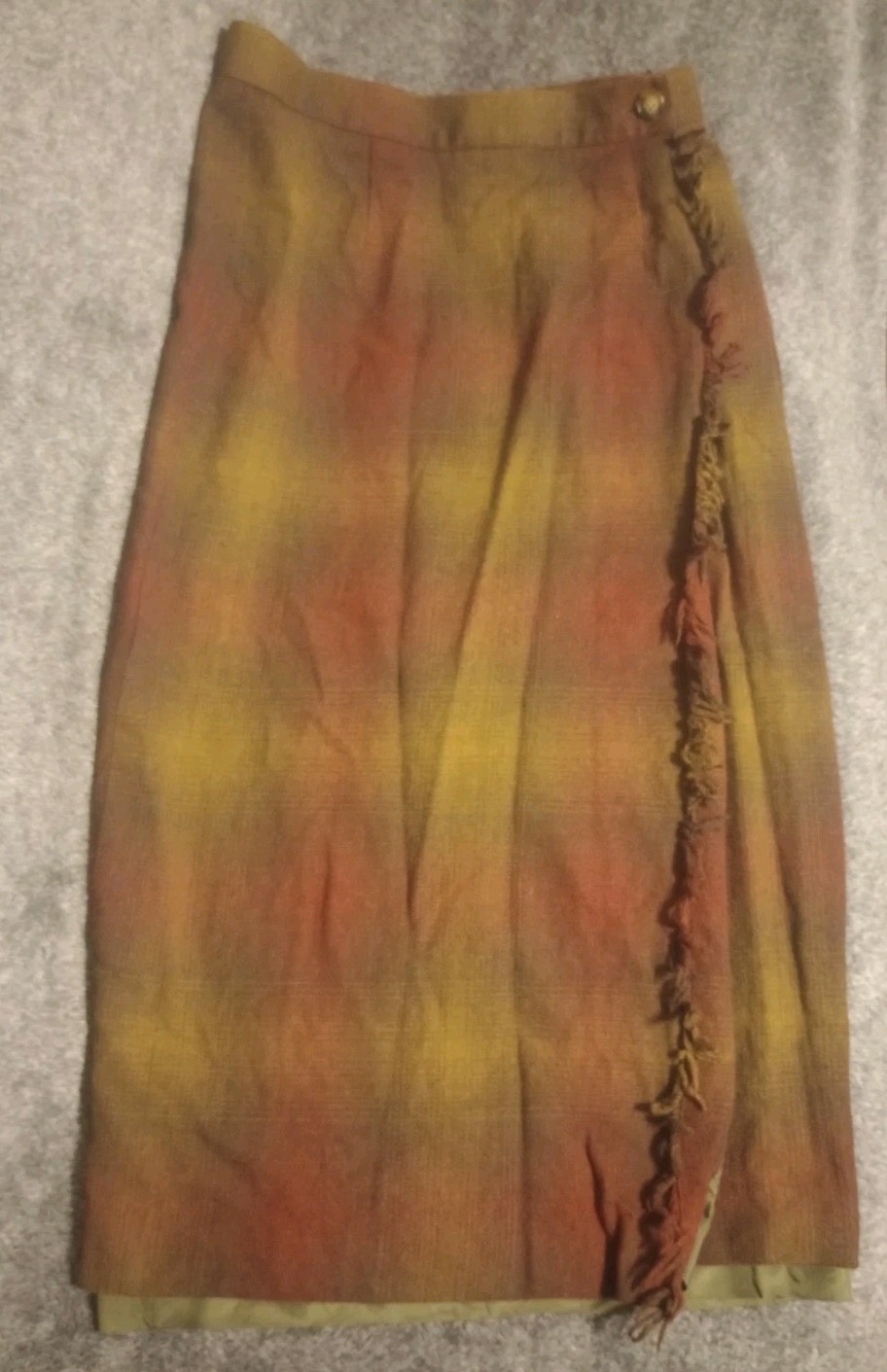 Rare Vtg JH Collectibles Traditional Scottish Style 100% Wool Plaid Tartan Skirt