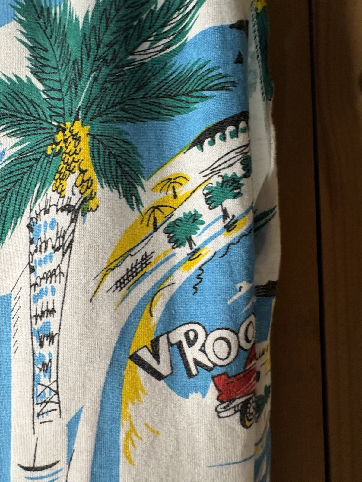 Vtg 80′ Instant Glamour Limited Express Cotton Graphic Tee Holiday Motel Cars M