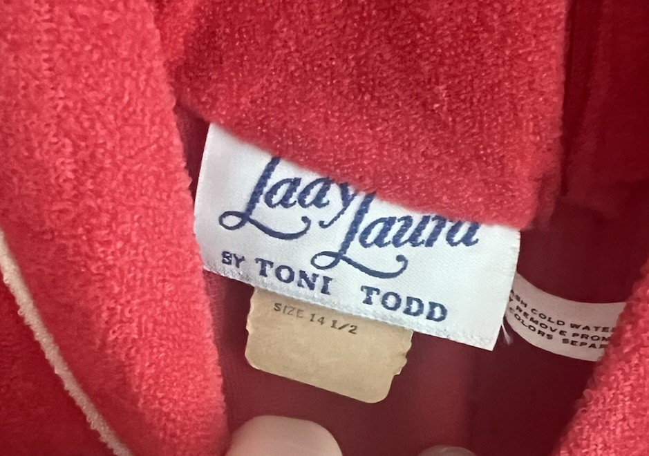 Vintage Dress Lady Laura Toni Todd Terry Red Belt Shift Size 12 14 NOS