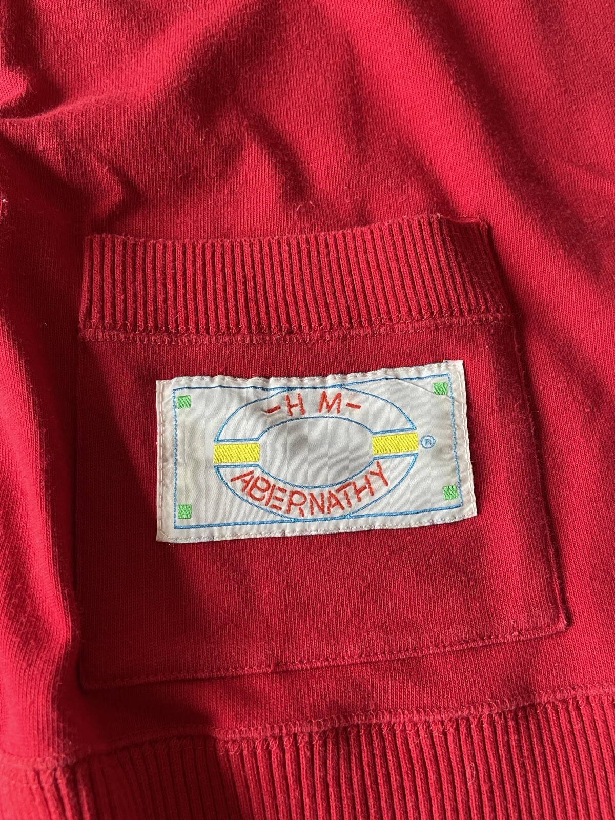 Vintage HM ABERNATHY Womens Size Medium Red Tshirt Skirt Two Piece Set Outfit