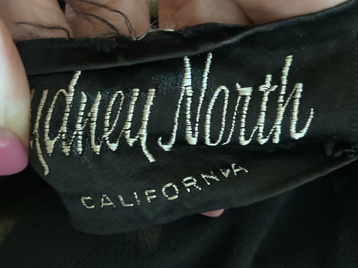 Vintage Sydney North Black Fringe Dress Hollywood Flapper Knee Gown 38” Formal