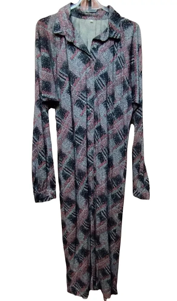 Dress Vintage Classic Jersey Autumn Winter Wool Blend 70’S