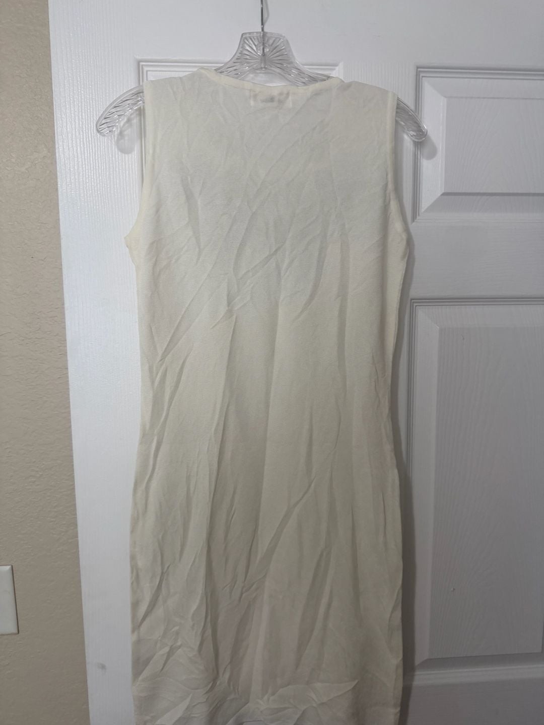 Vintage Courreges Paris Sleeveless Bow Detail Mod Dress Size 9AR
