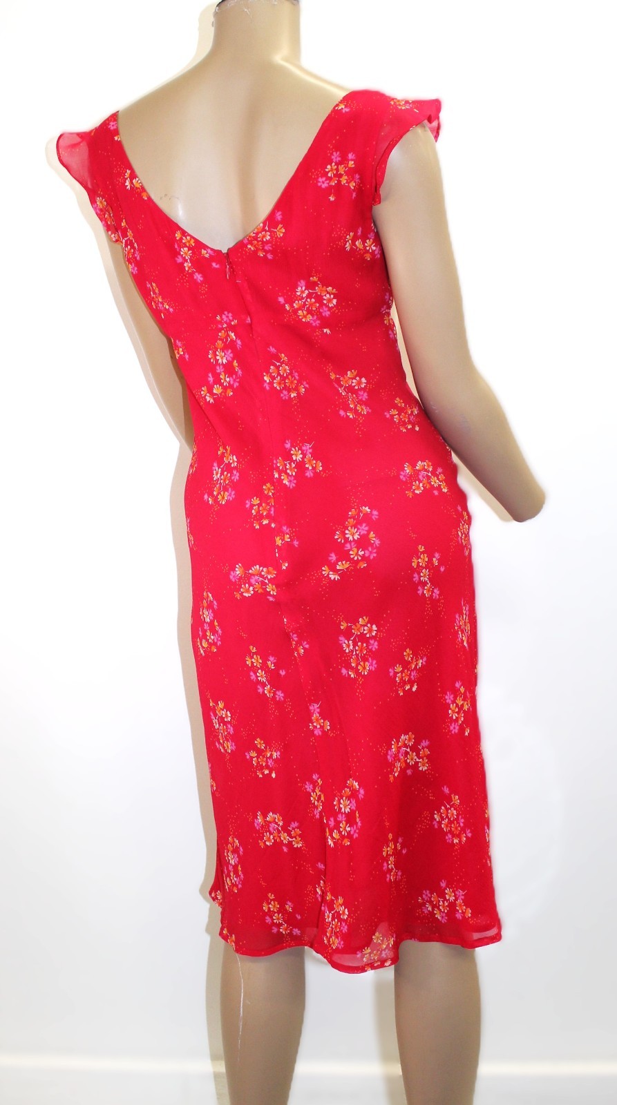 Ann Taylor Vintage Red Sheath Midi Dress Size 6