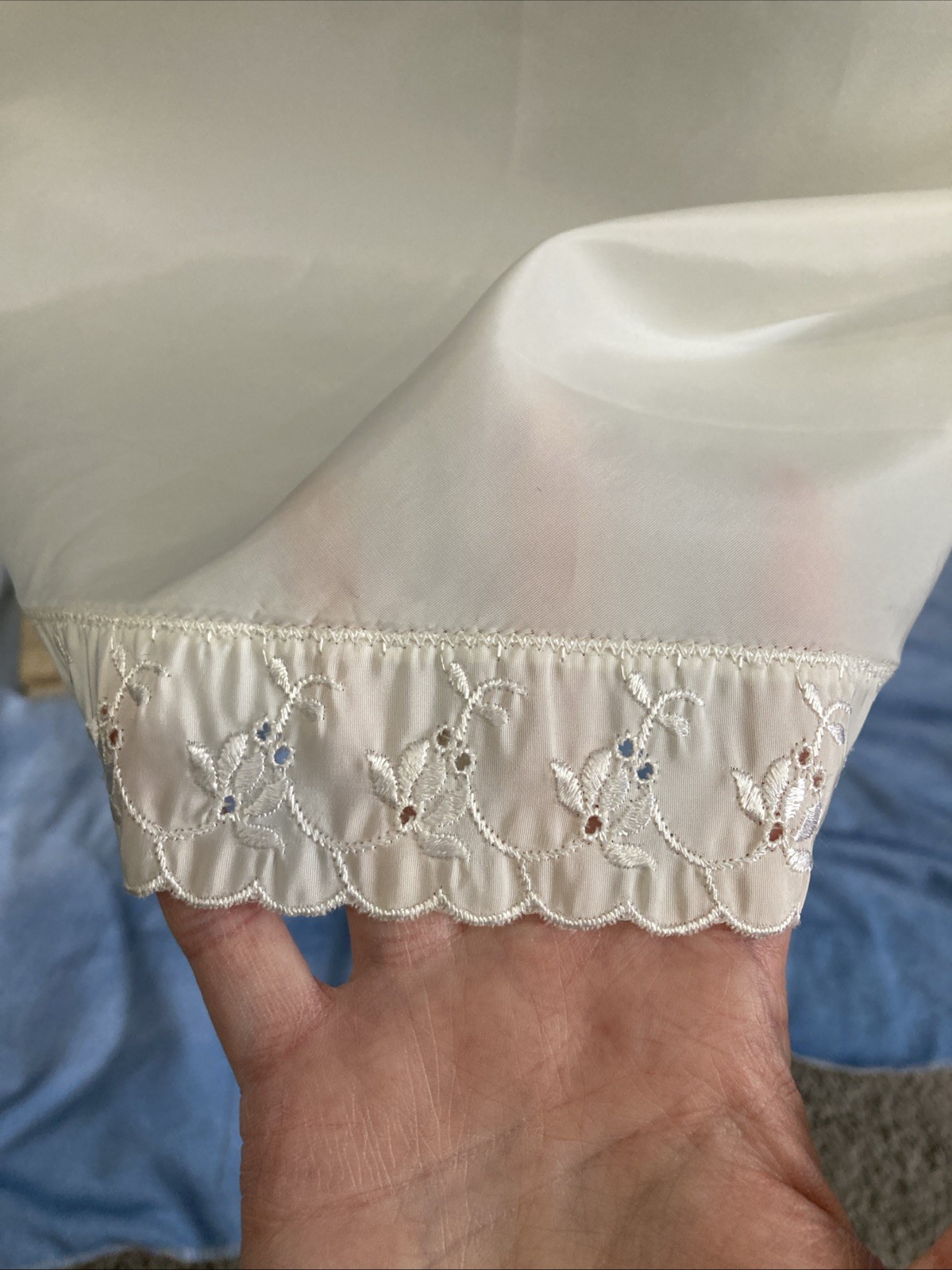 Vtg 50s 60s Barbizon Ariel Tafredda Full Slip White Taffeta Side Zip Fits XS/S