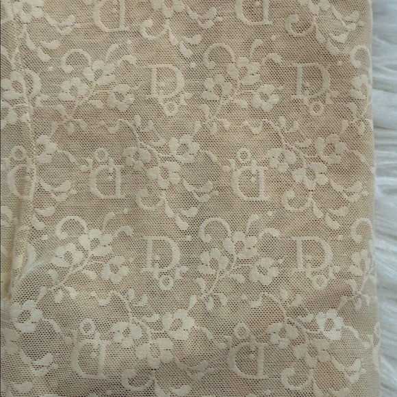 Christian Dior Intimates Vintage 80’s Lace Monogram Bodysuit Size 32