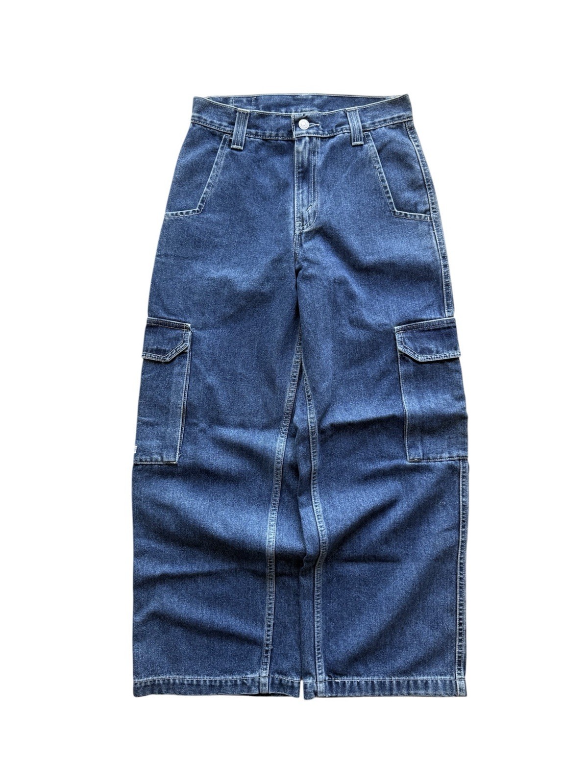 1990s Levi Dry Goods Denim Cargo Pants Size 14 (28×28.5) Brand New NWT