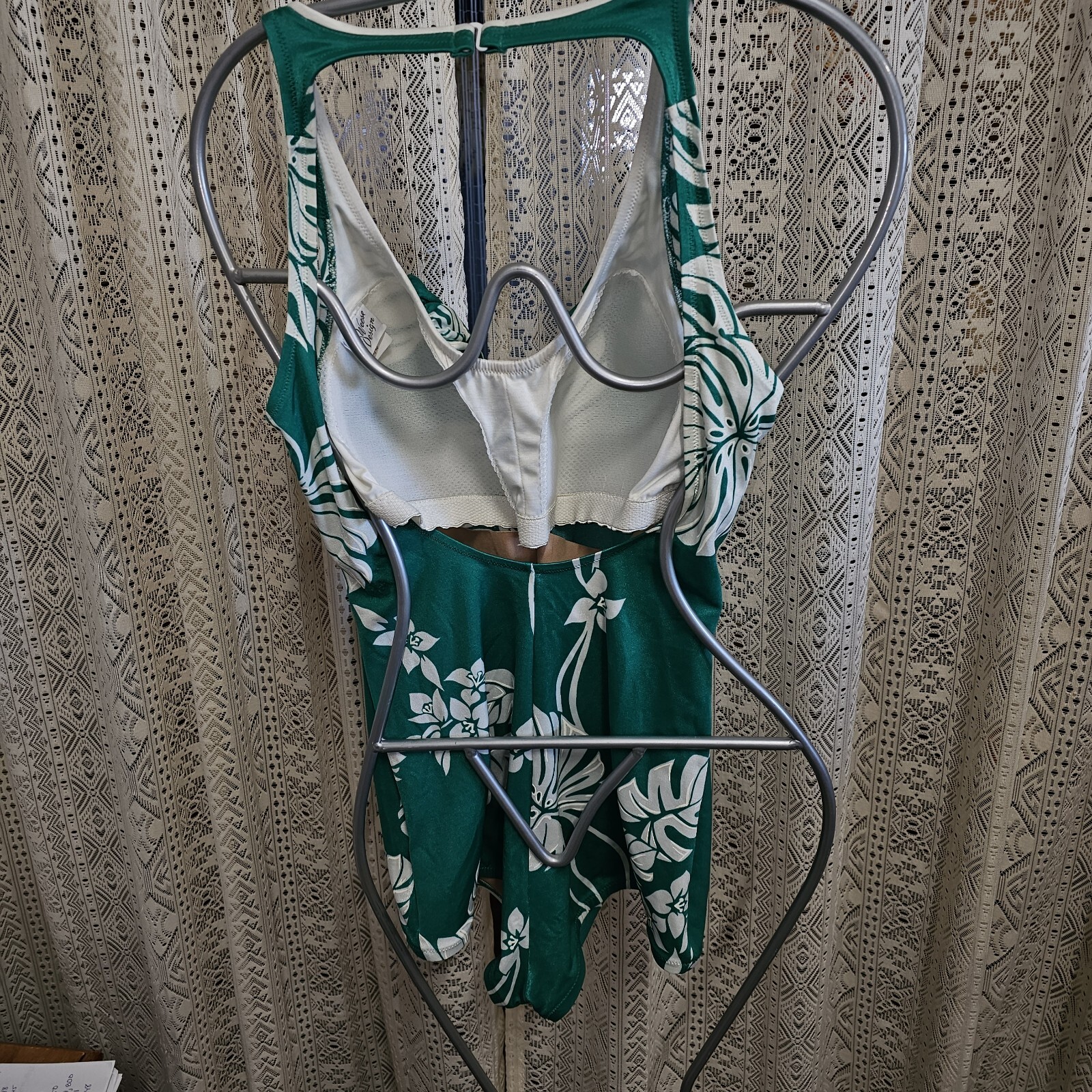 Vintage DeWeese Design 60s/70s One-piece Sta-Cup Bra Swimsuit Sz 18/20 (READ)